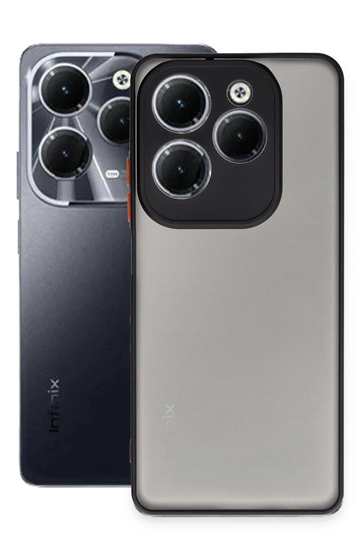 İnfi̇ni̇x Hot 40 Pro Kılıf Montreal Si̇li̇kon Kapak - Si̇yah - Dropx2629-7934