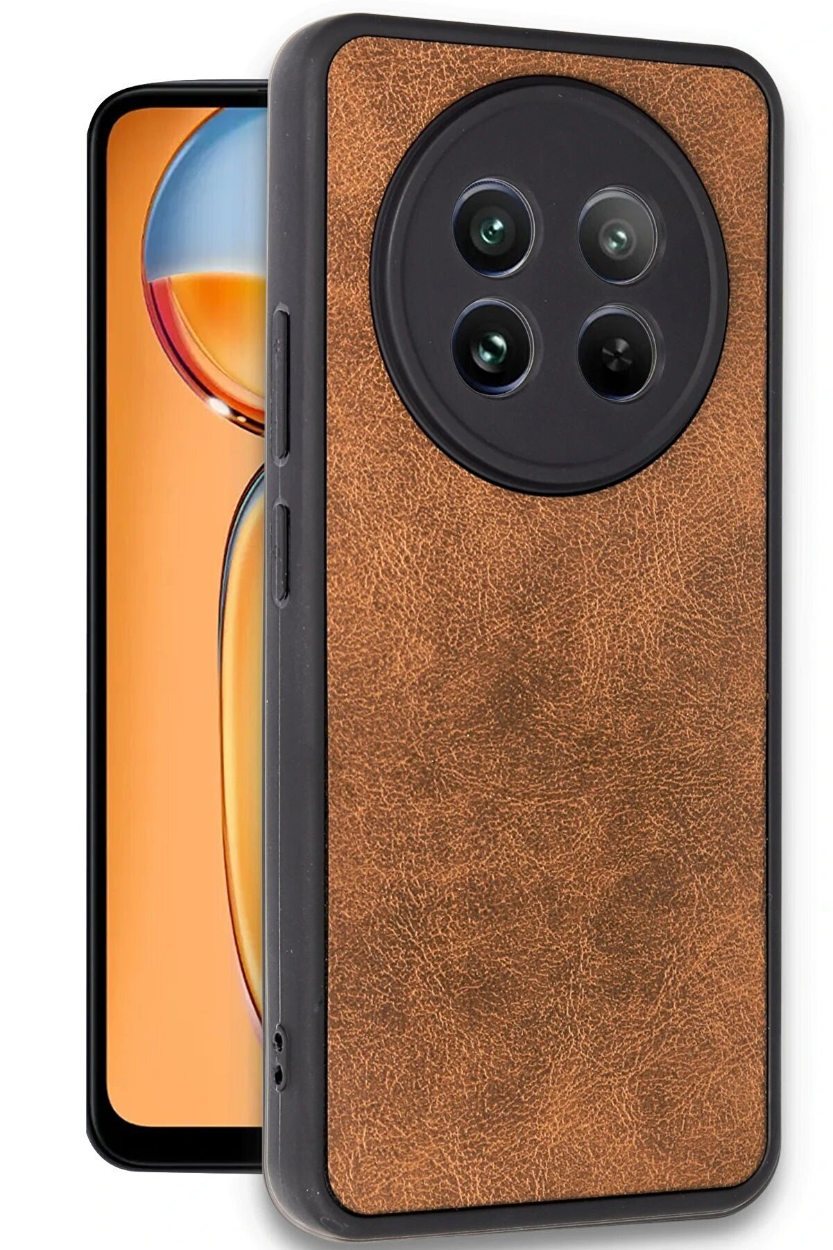 Realme 12 5G Kılıf Aras Deri̇ Kapak - Taba - Dropx1526-4862