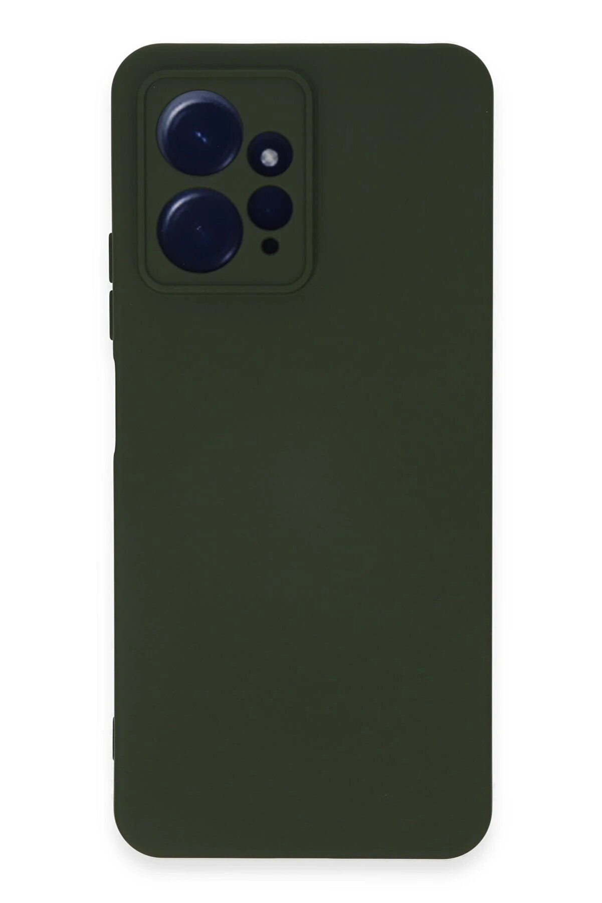 CepteToptan Xiaomi Redmi Note 12 4G Kılıf Nano içi Kadife Silikon - Koyu Yeşil - DROPX4532-1828