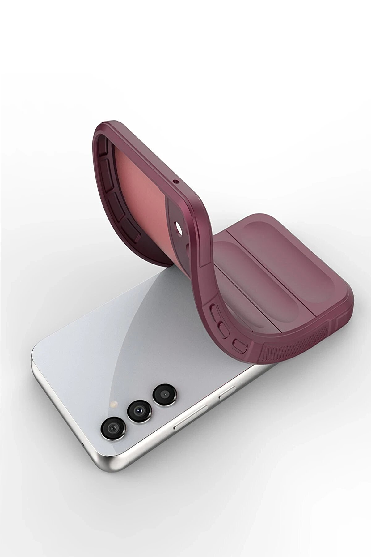 Samsung Galaxy A15 4G Kılıf Opti̇mum Si̇li̇kon - Bordo - Dropx8265-7399