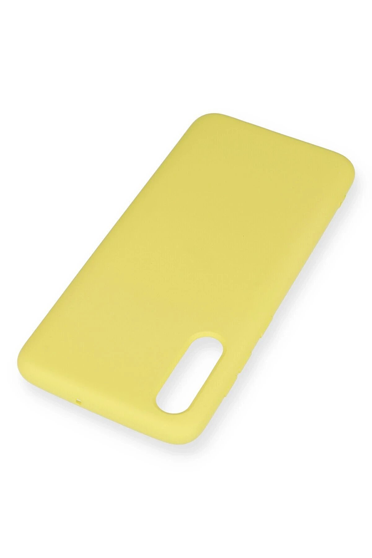 Samsung Galaxy A70 Kılıf Nano İçi̇ Kadi̇fe Si̇li̇kon - Sarı - Dropx6483-5722