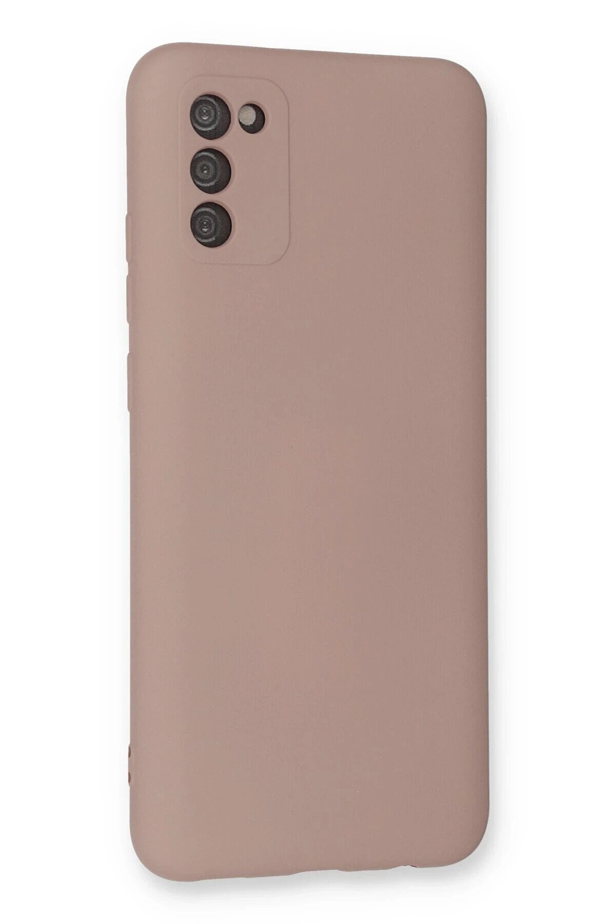 Samsung Galaxy A03S Kılıf Nano İçi̇ Kadi̇fe Si̇li̇kon - Pudra - Dropx3966-6212