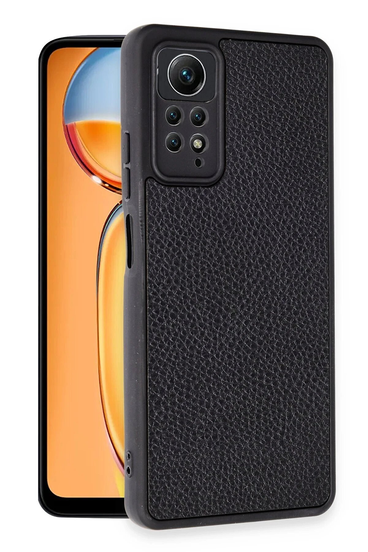 Xi̇aomi̇ Redmi̇ Note 12 Pro 4G Kılıf Aras Deri̇ Kapak - Si̇yah - Dropx4831-9355