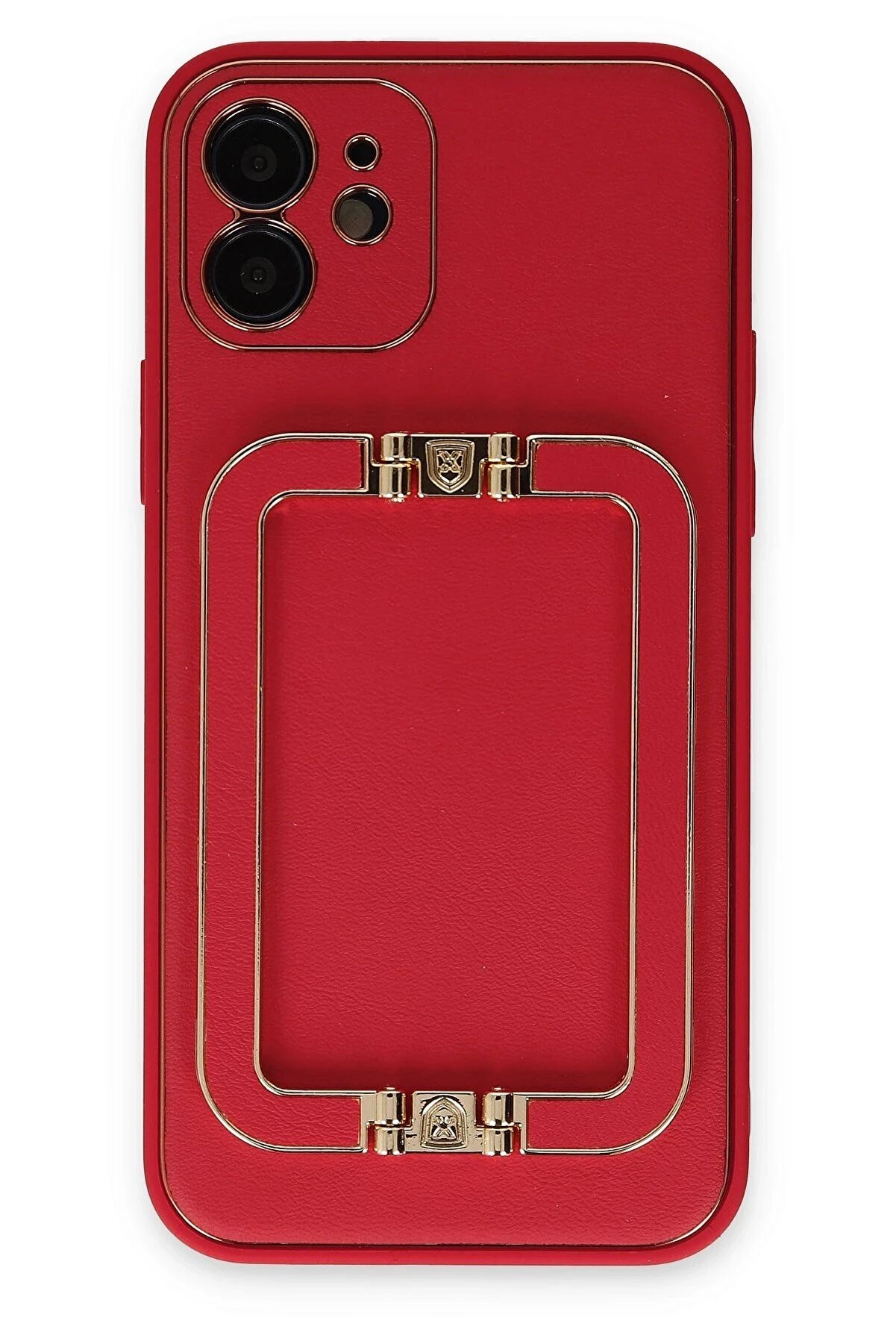 CepteToptan iPhone 12 Kılıf Coco Elit Kapak - Kırmızı - DROPX8354-3350