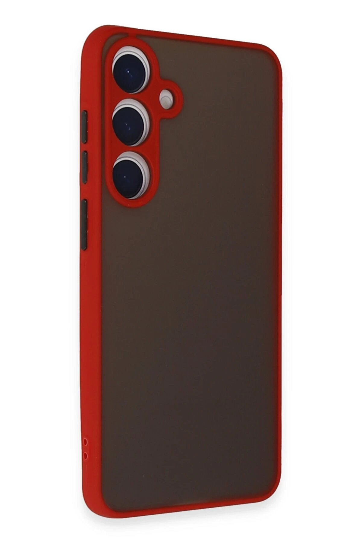 Samsung Galaxy S24 Kılıf Montreal Si̇li̇kon Kapak - Kırmızı - Dropx1430-2843