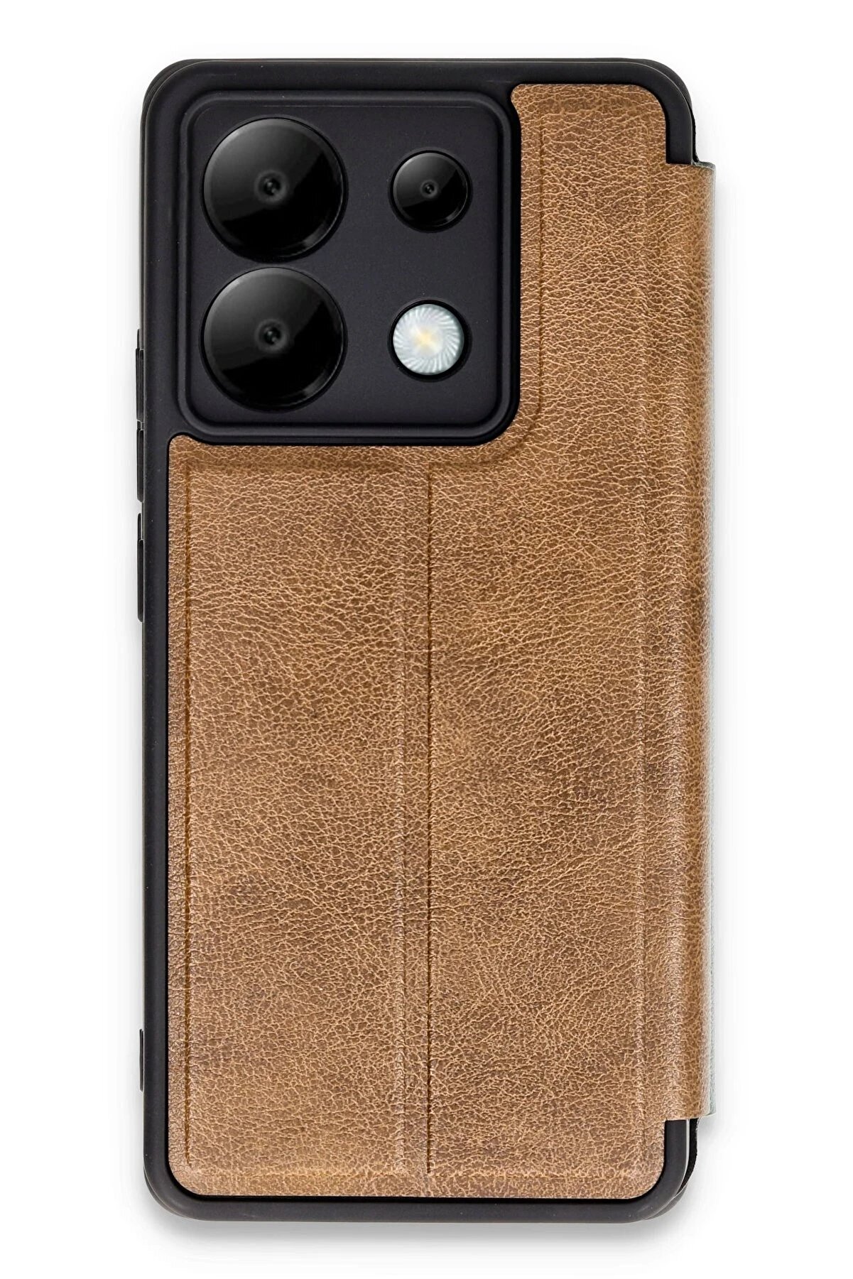 Toptan Bulurum Xiaomi Redmi Note 13 Pro 5G Kılıf Flip Cover - Taba