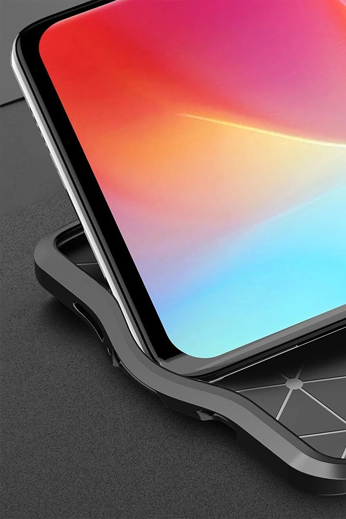 Xi̇aomi̇ Mi̇ Note 10 Li̇te Kılıf Auto Focus Kapak - Kırmızı - Dropx8366-6874