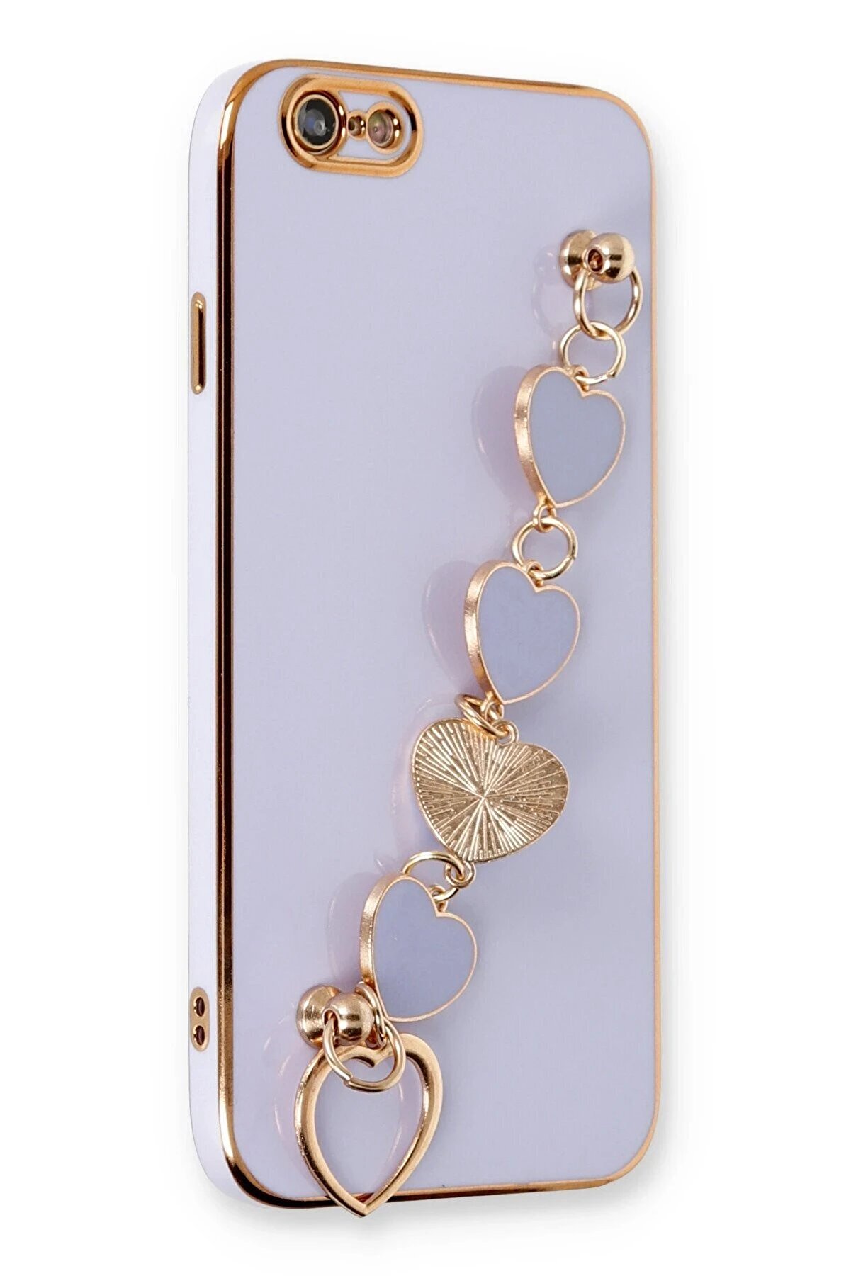 CepteToptan iPhone 6 Kılıf Esila Silikon - Lila - DROPX8684-2519