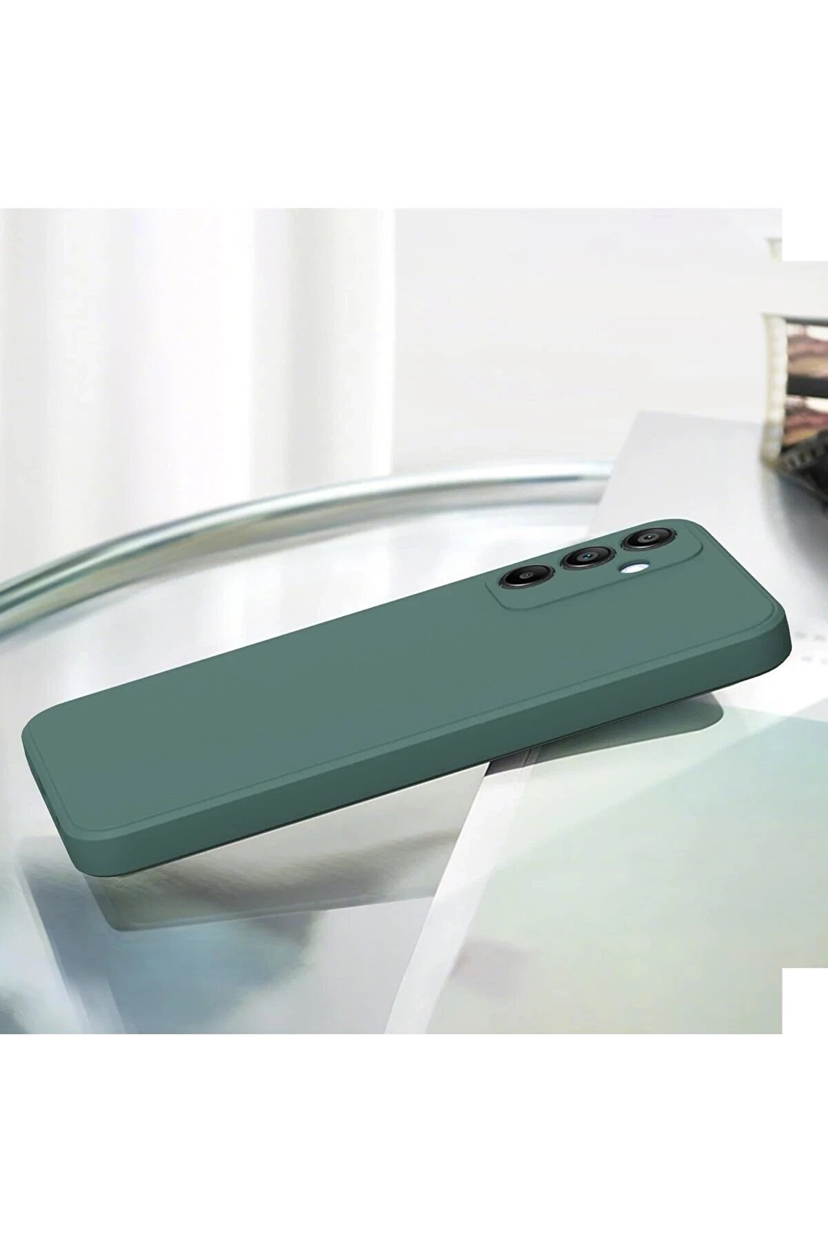 Samsung Galaxy A25 5G Kılıf Fi̇rst Si̇li̇kon - Koyu Yeşi̇l - Dropx4286-5610