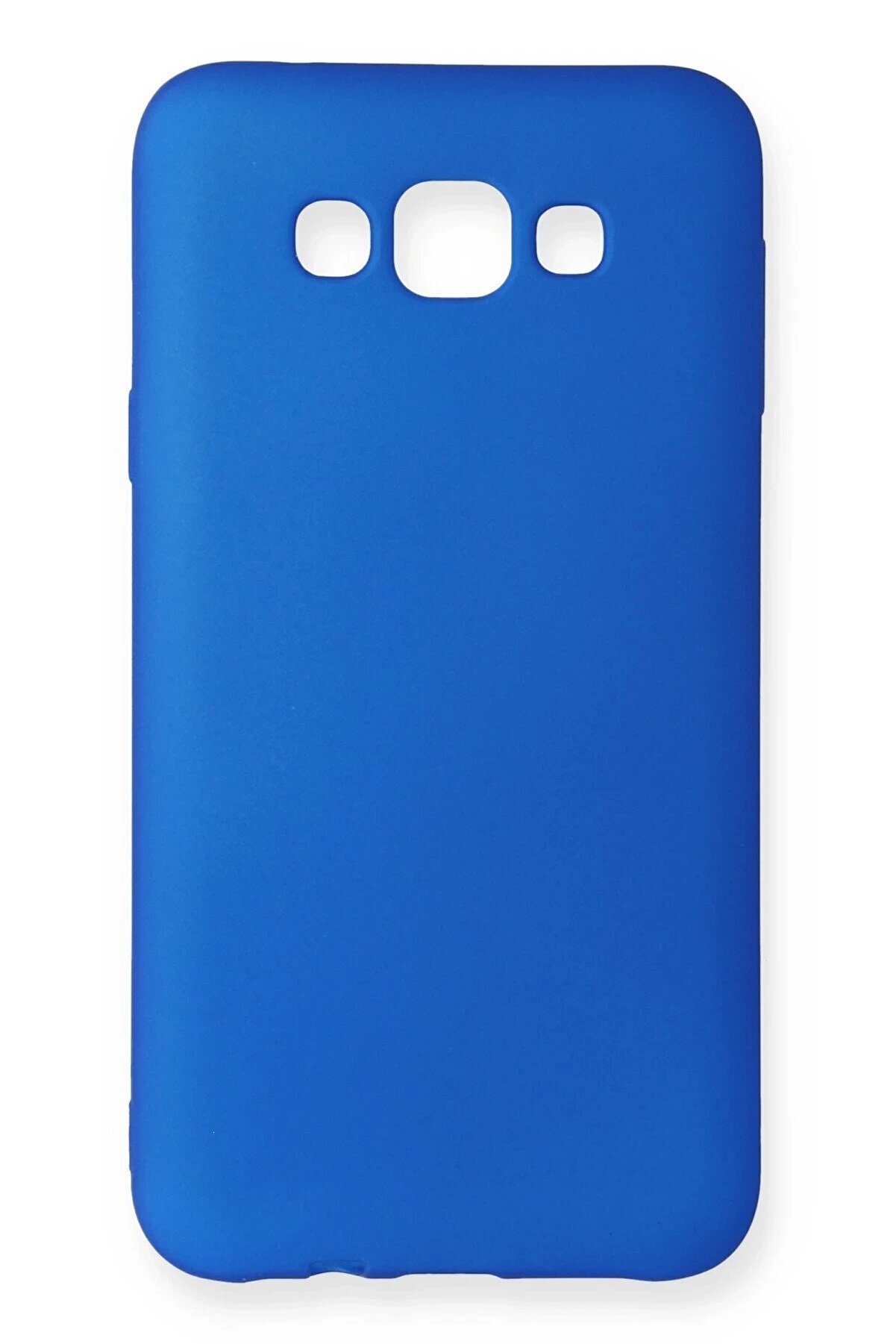 MertUS Newface Samsung Galaxy E7 Kılıf First Silikon - Mavi