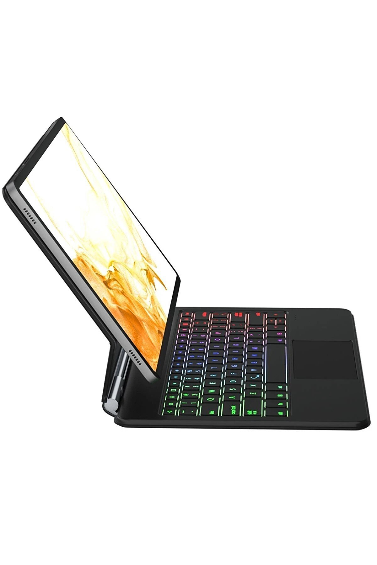 Samsung Galaxy T870 Tab S7 11 Kılıf Eternal Ledli̇ Klavyeli̇ Tablet Kılıfı - - Dropx5359-2049