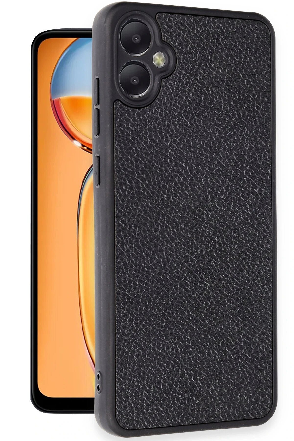 Samsung Galaxy A05 Kılıf Aras Deri̇ Kapak - Si̇yah - Dropx3777-7304