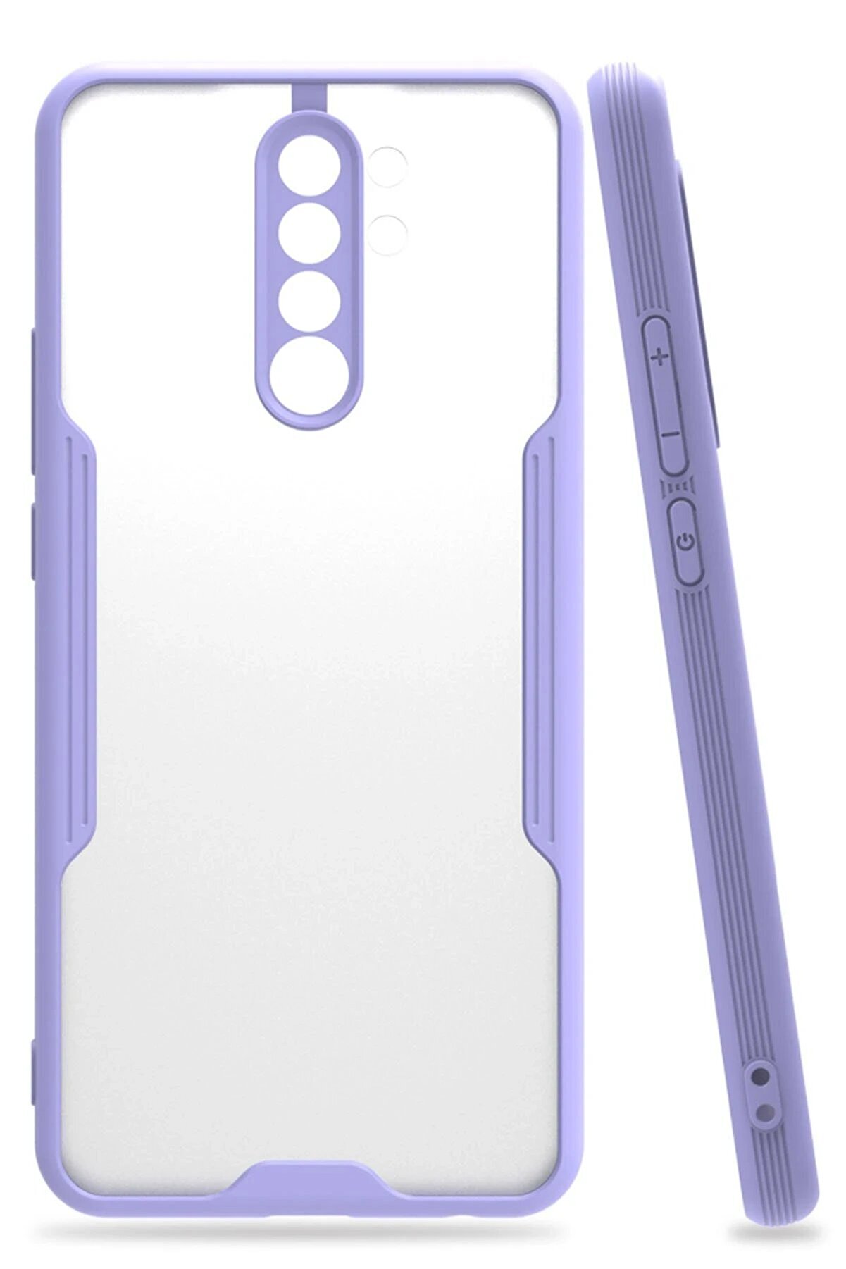 CepteToptan Xiaomi Redmi Note 8 Pro Kılıf Platin Silikon - Lila - DROPX2626-9567