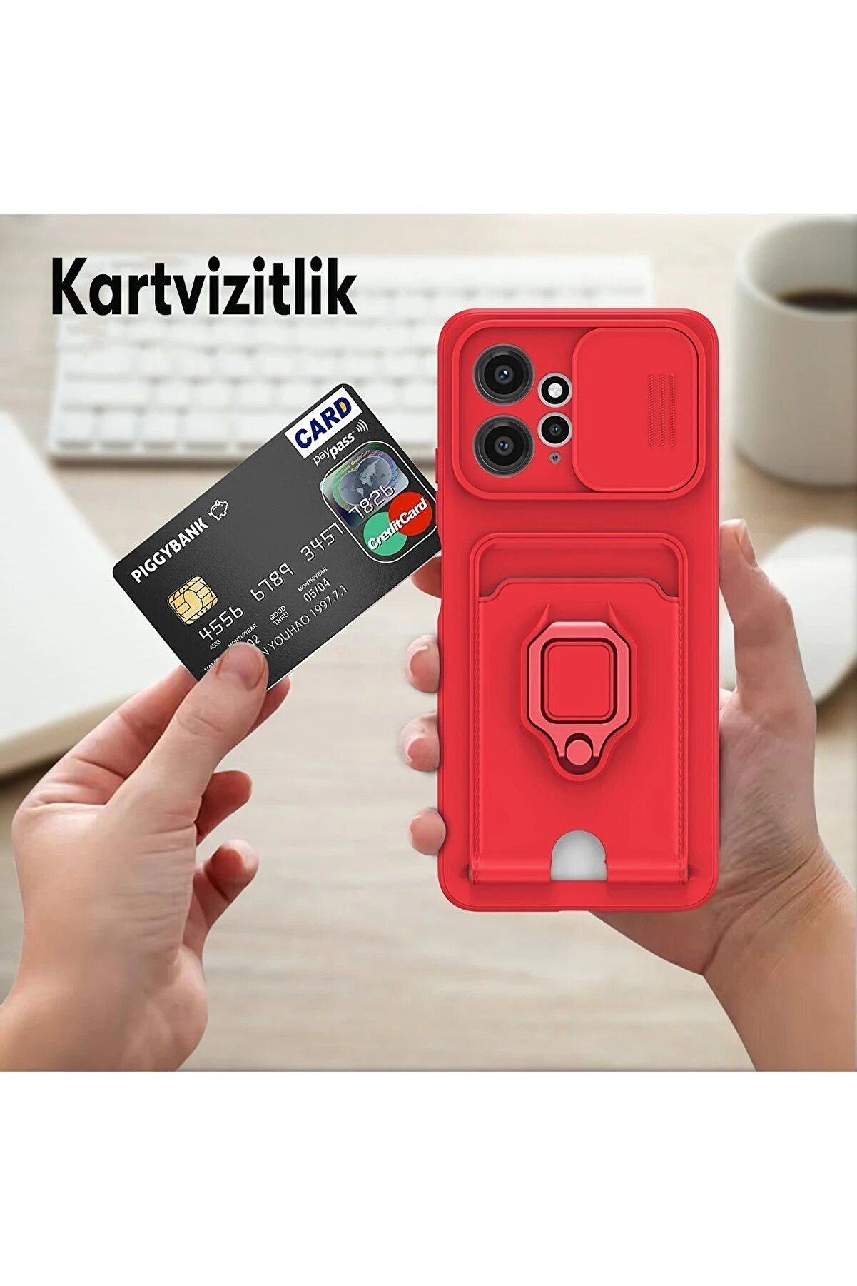 Xi̇aomi̇ Redmi̇ Note 12 4G Kılıf Zuma Kartvi̇zi̇tli̇ Y&uuml;z&uuml;kl&uuml; Si̇li̇kon - Pembe - Dropx4657-7486