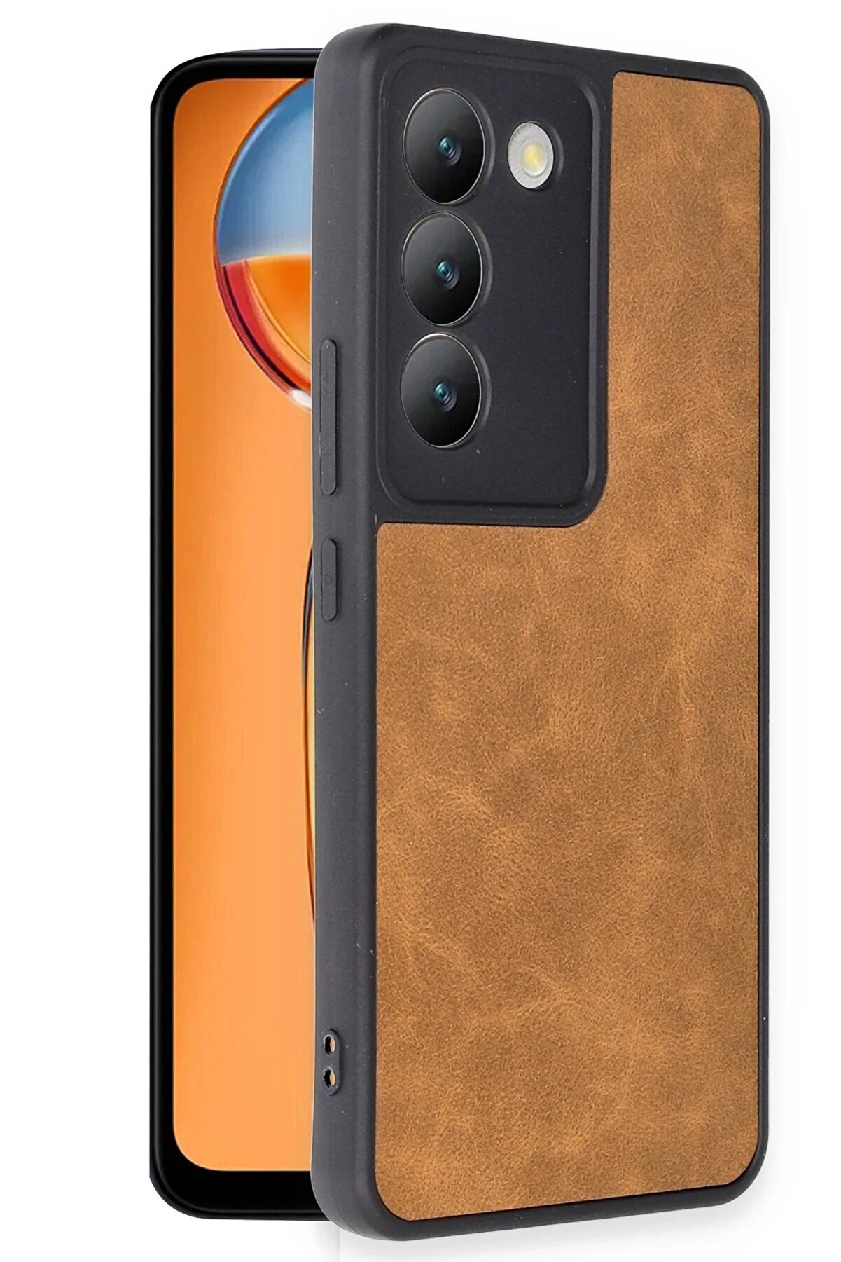 Vi̇vo V30 Li̇te 4G Kılıf Aras Deri̇ Kapak - Taba - Dropx5633-3634