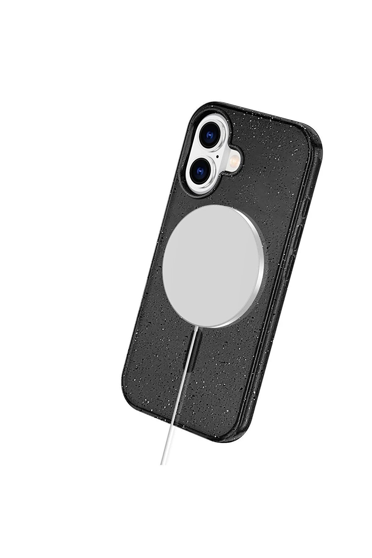 İphone 16 Plus Kılıf Glow Magsafe Kapak - Si̇yah - Dropx9444-7930