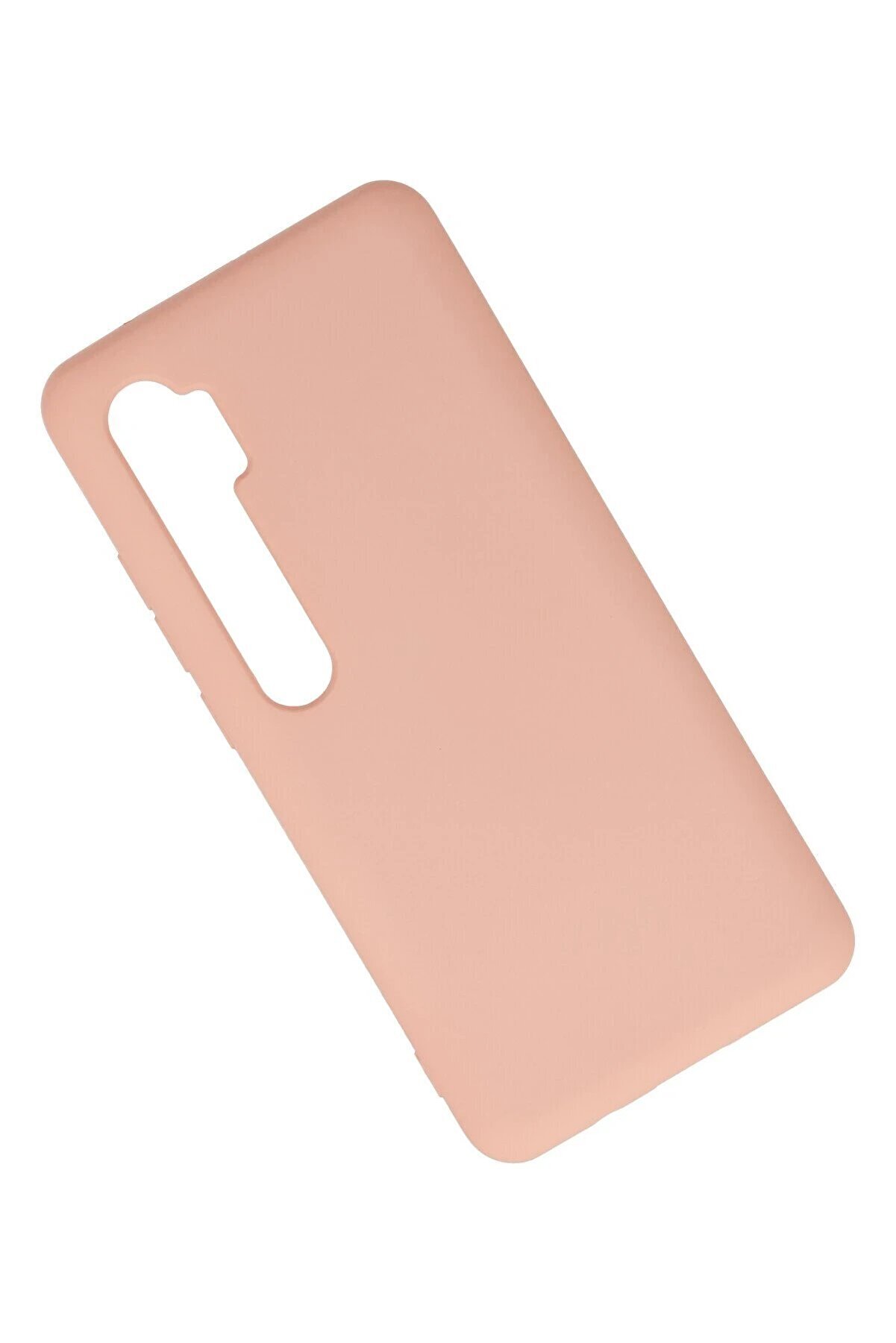 Xi̇aomi̇ Mi̇ Note 10 Li̇te Kılıf Nano İçi̇ Kadi̇fe Si̇li̇kon - Pudra - Dropx7845-4730