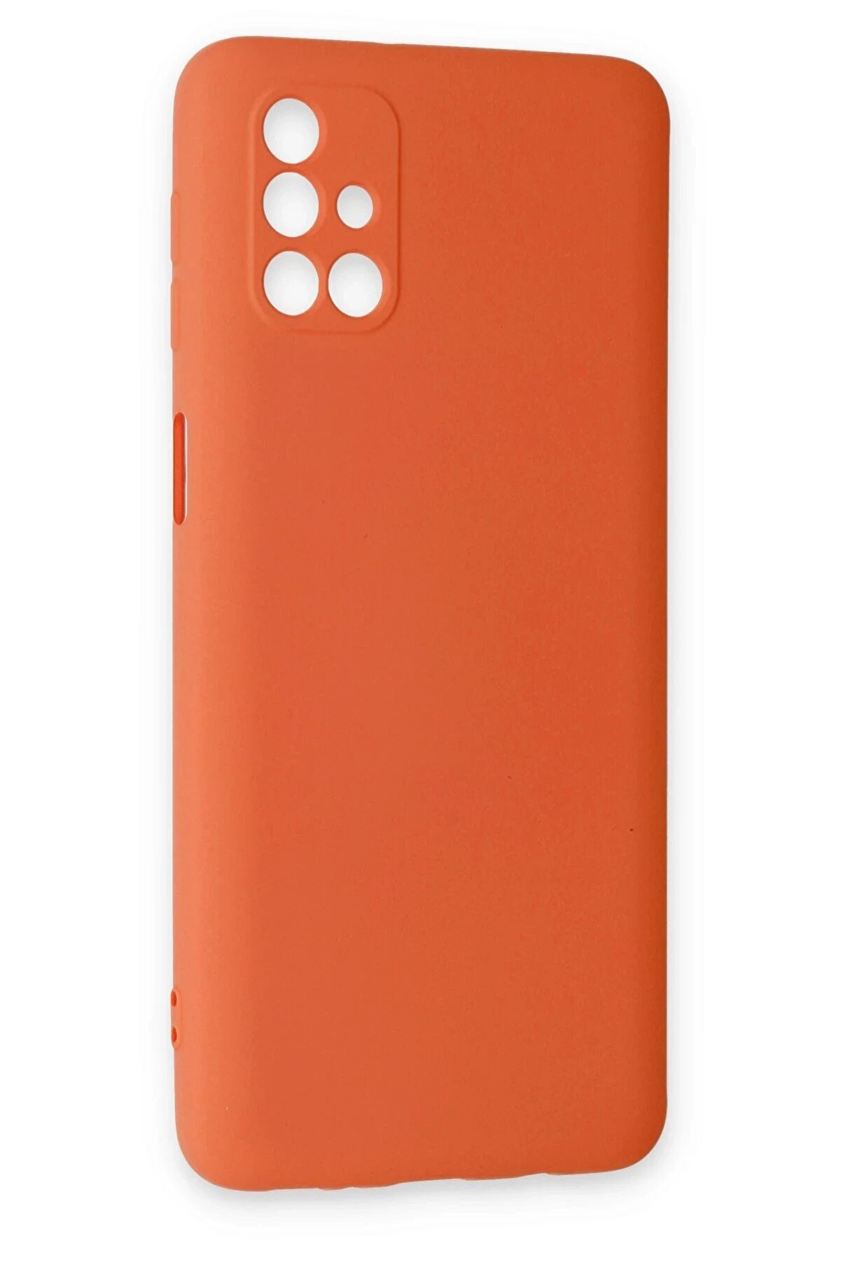 Samsung Galaxy M31S Kılıf Nano İçi̇ Kadi̇fe Si̇li̇kon - Turuncu - Dropx3554-9972