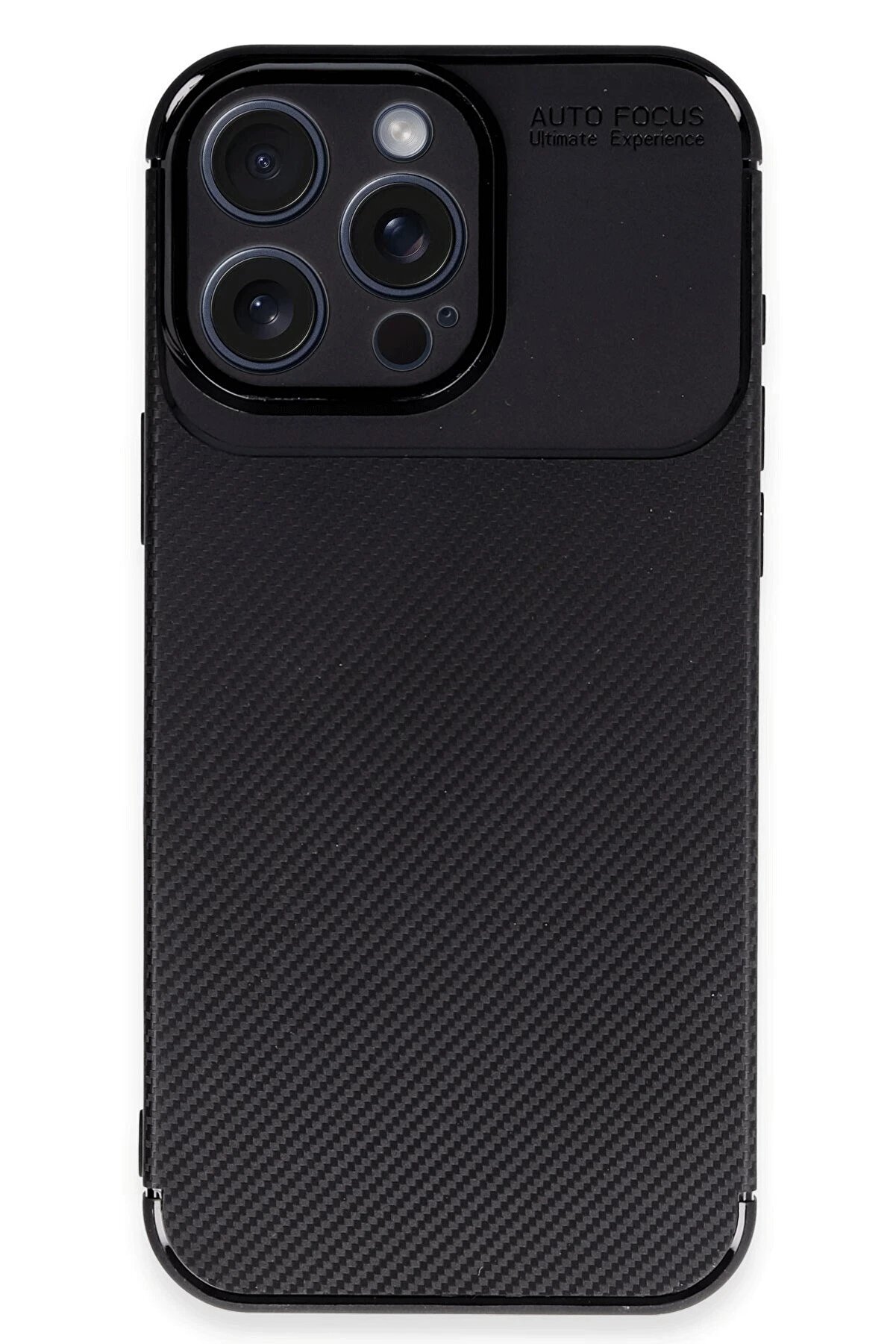 İphone 16 Pro Kılıf Auto Focus Karbon Kapak - Si̇yah - Teknocep8593-3621