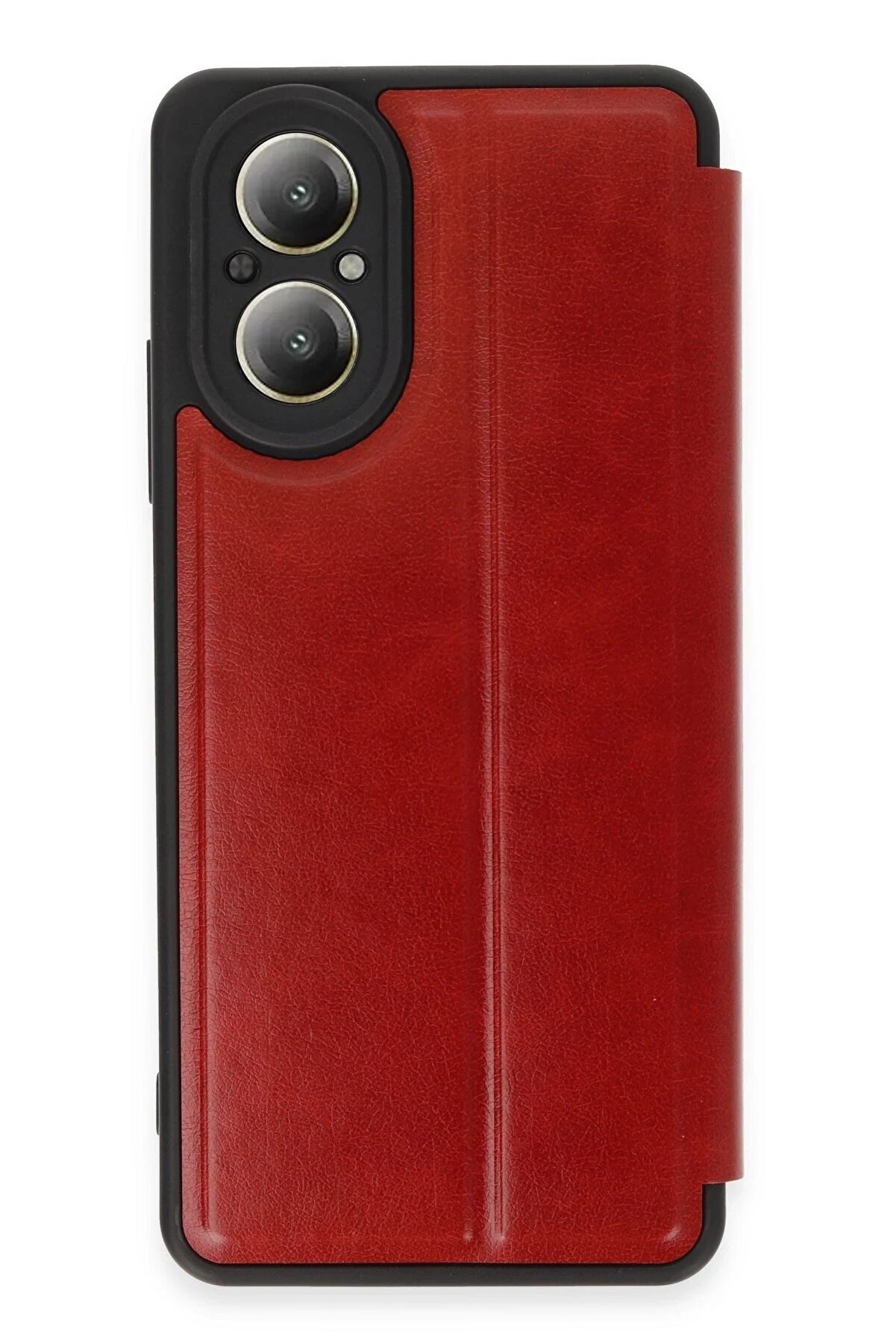 CepteToptan Realme 12 Lite Kılıf Flip Cover - Kırmızı - DROPX4361-9788