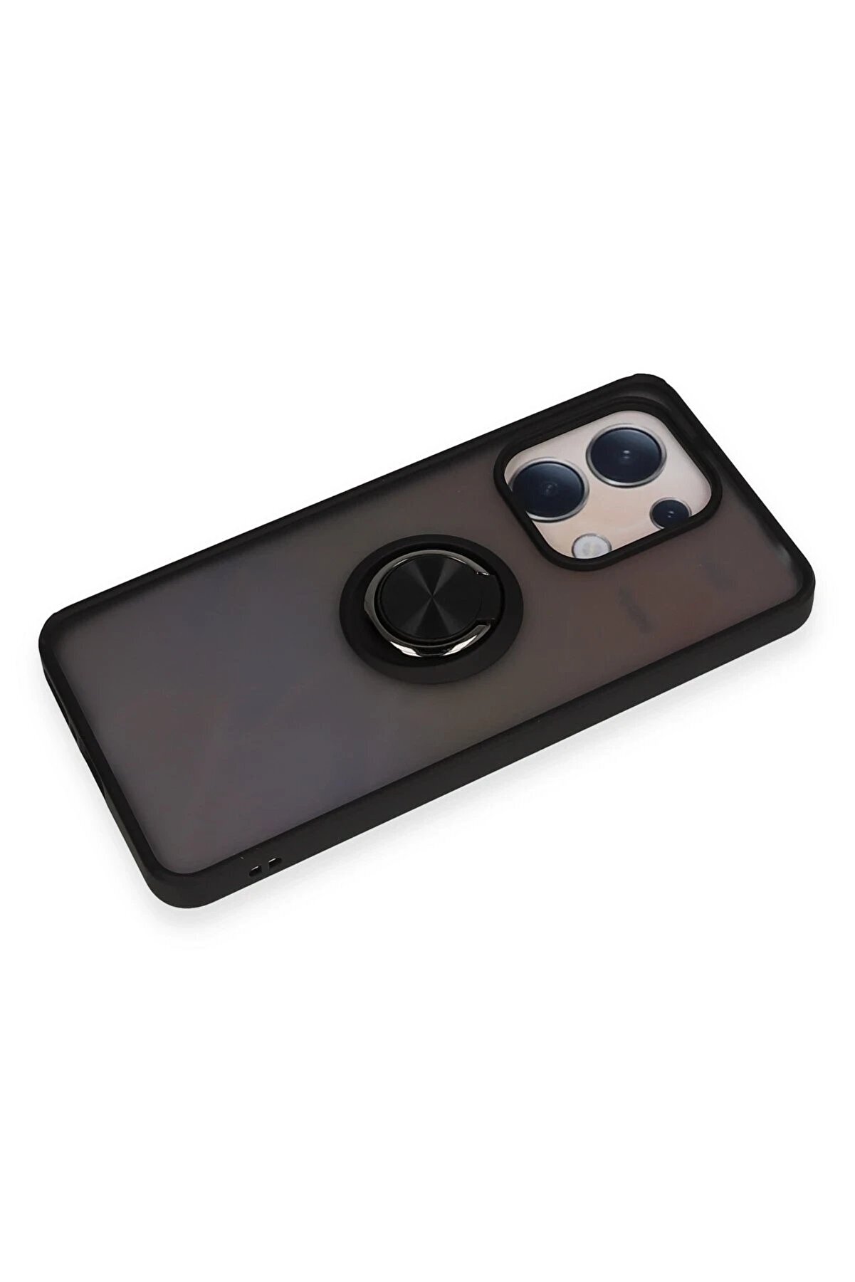 Xi̇aomi̇ Redmi̇ Note 13 4G Kılıf Montreal Yüzüklü Si̇li̇kon Kapak - Si̇yah - Dropx6201-2298