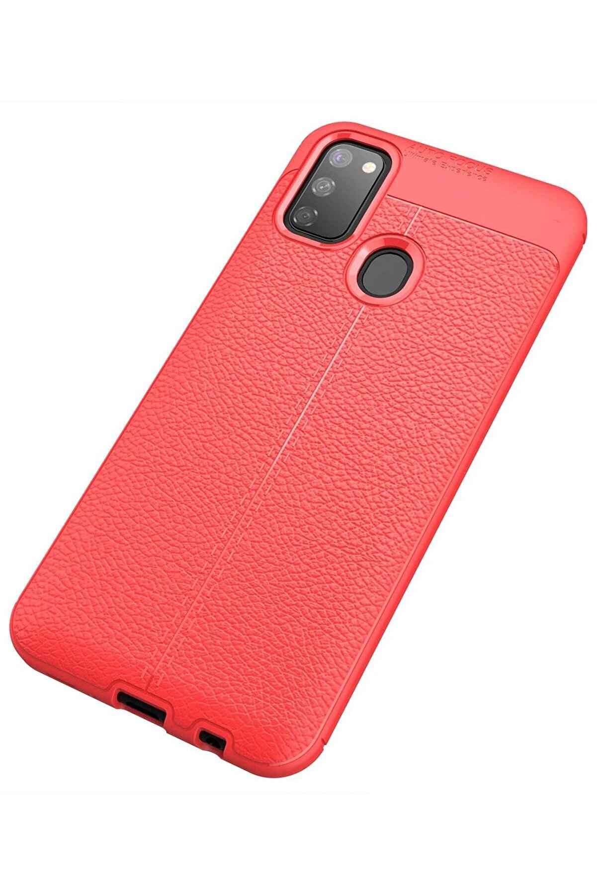 Samsung Galaxy M30S Kılıf Auto Focus Kapak - Kırmızı - Dropx9163-2505