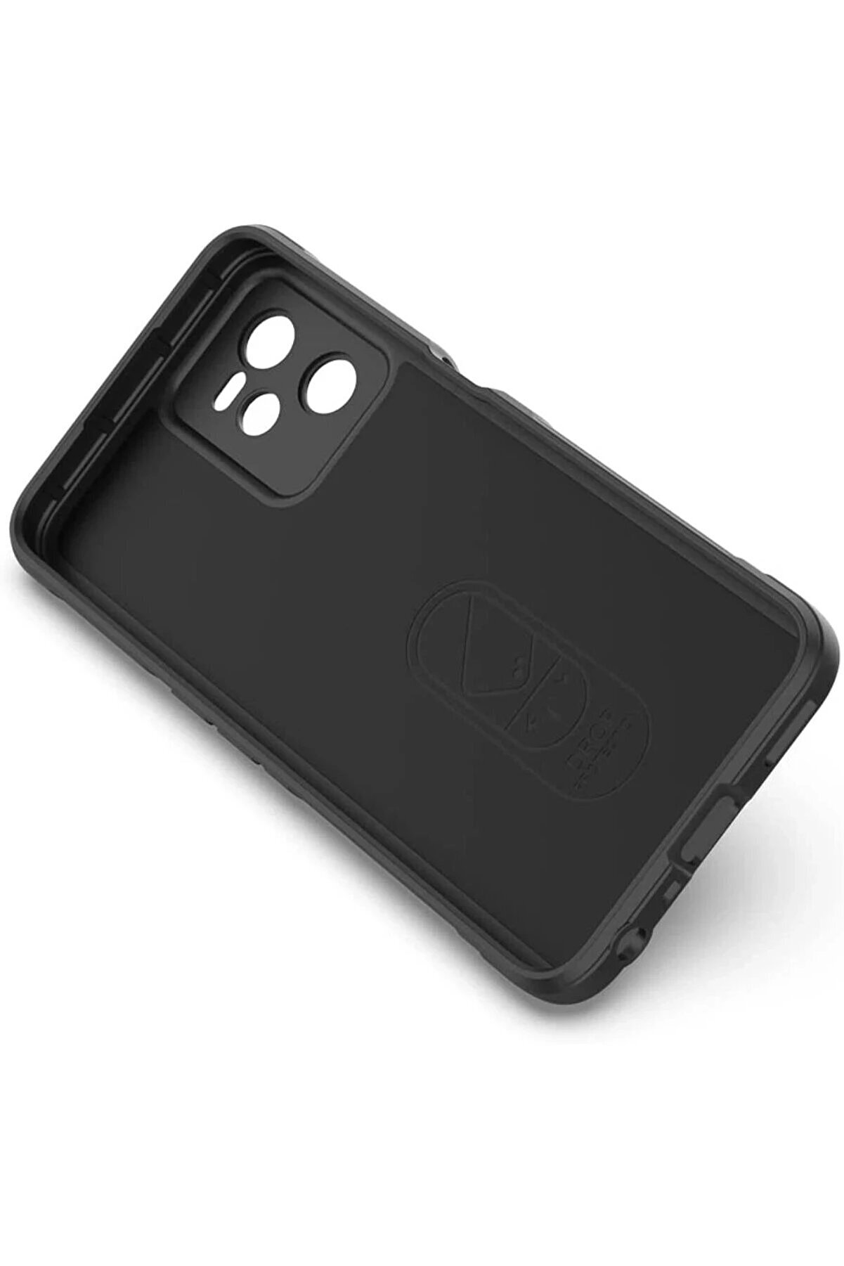 Realme C35 Kılıf Opti̇mum Si̇li̇kon - Si̇yah - Dropx2018-3271