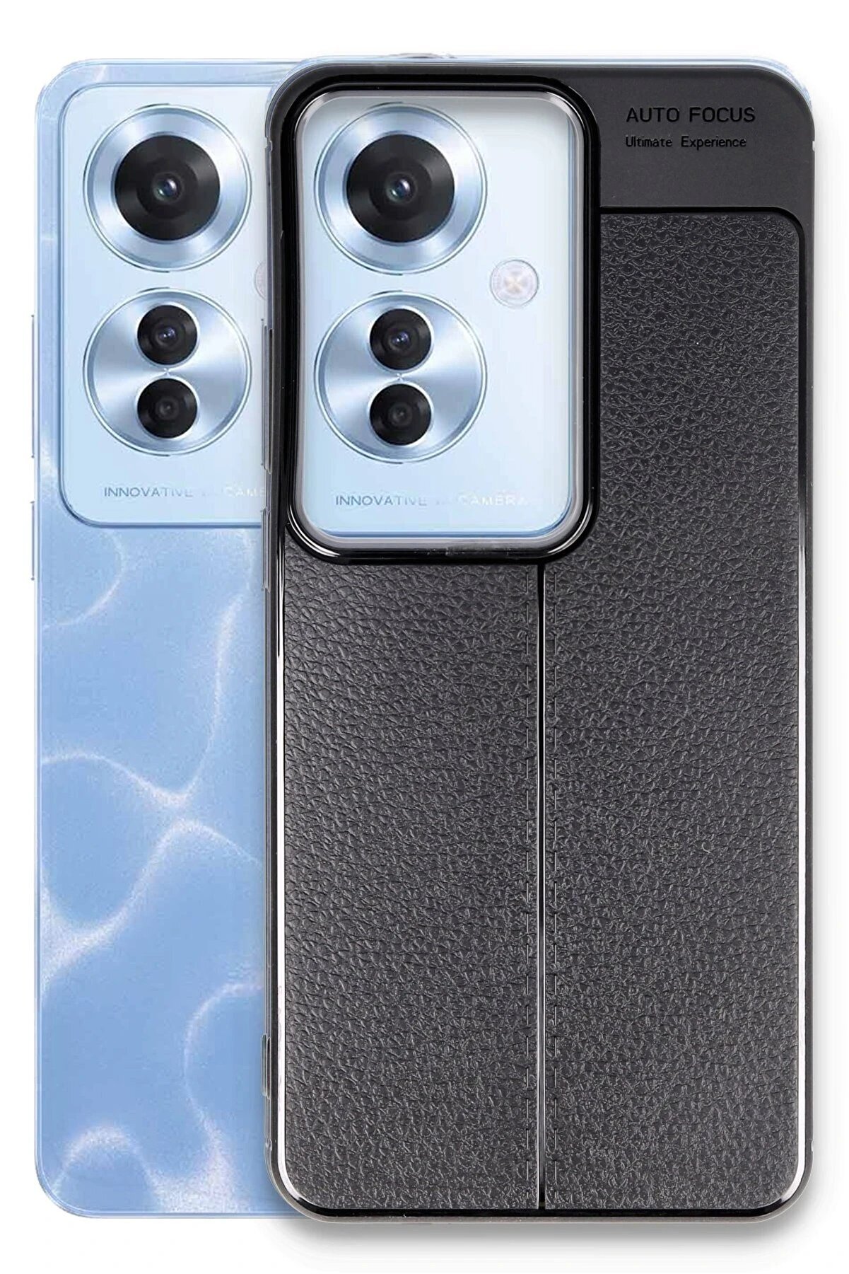 Oppo Reno 11F Kılıf Auto Focus Kapak - Si̇yah - Dropx2706-2446