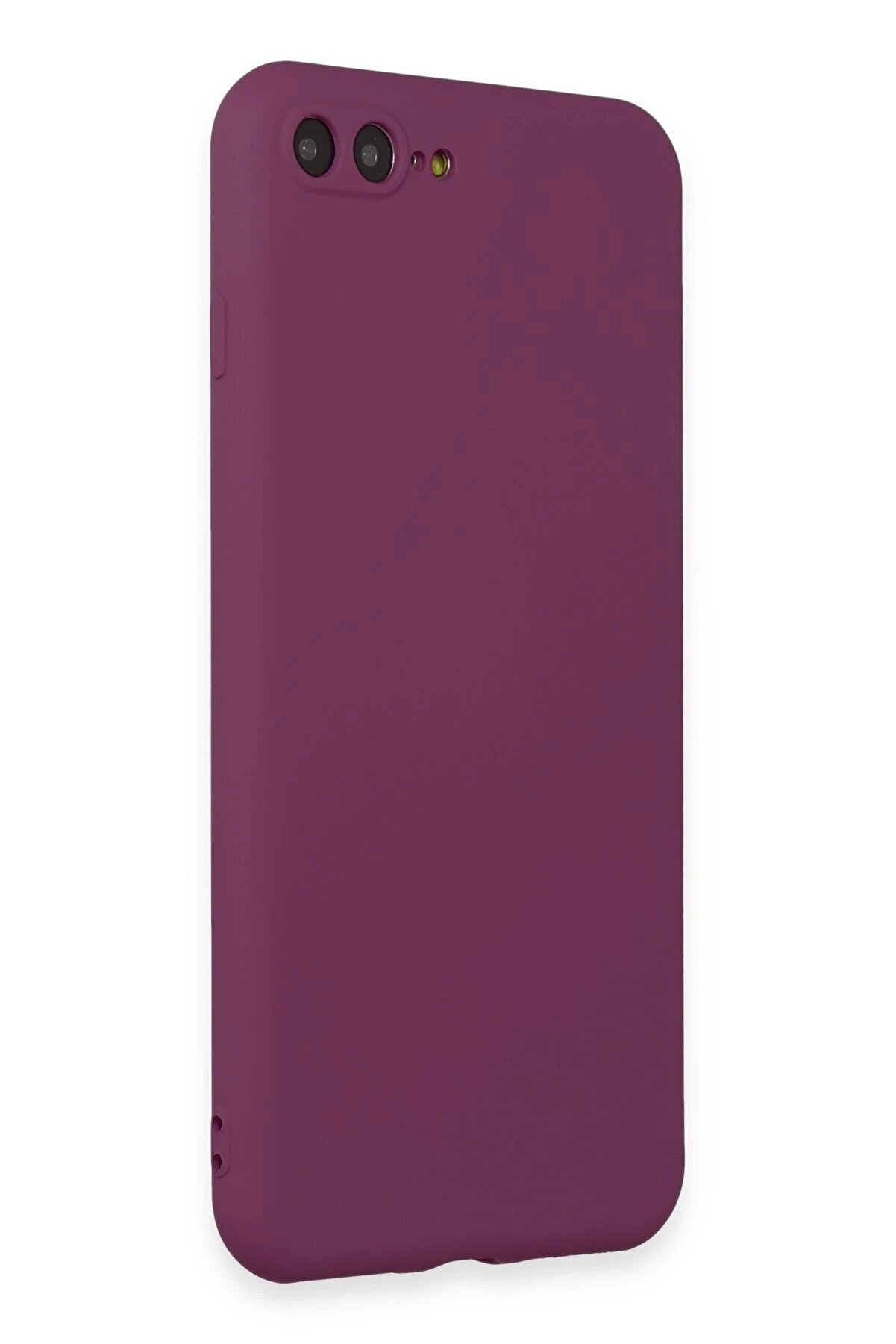 İphone 7 Plus Kılıf Fi̇rst Si̇li̇kon - Mürdüm - Dropx9191-6246