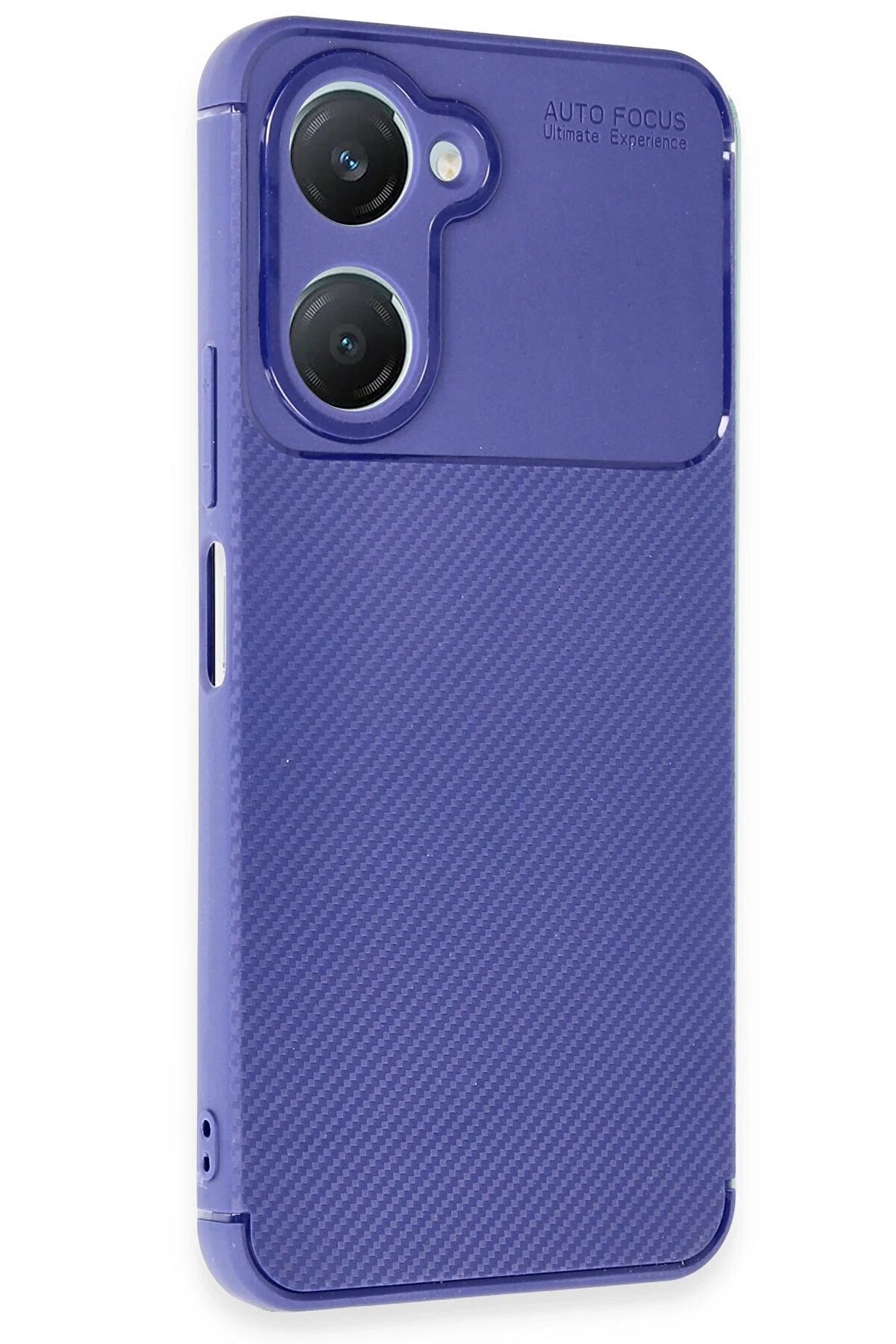 Vi̇vo Y18 Kılıf Auto Focus Karbon Kapak - Laci̇vert - Dropx9127-8323