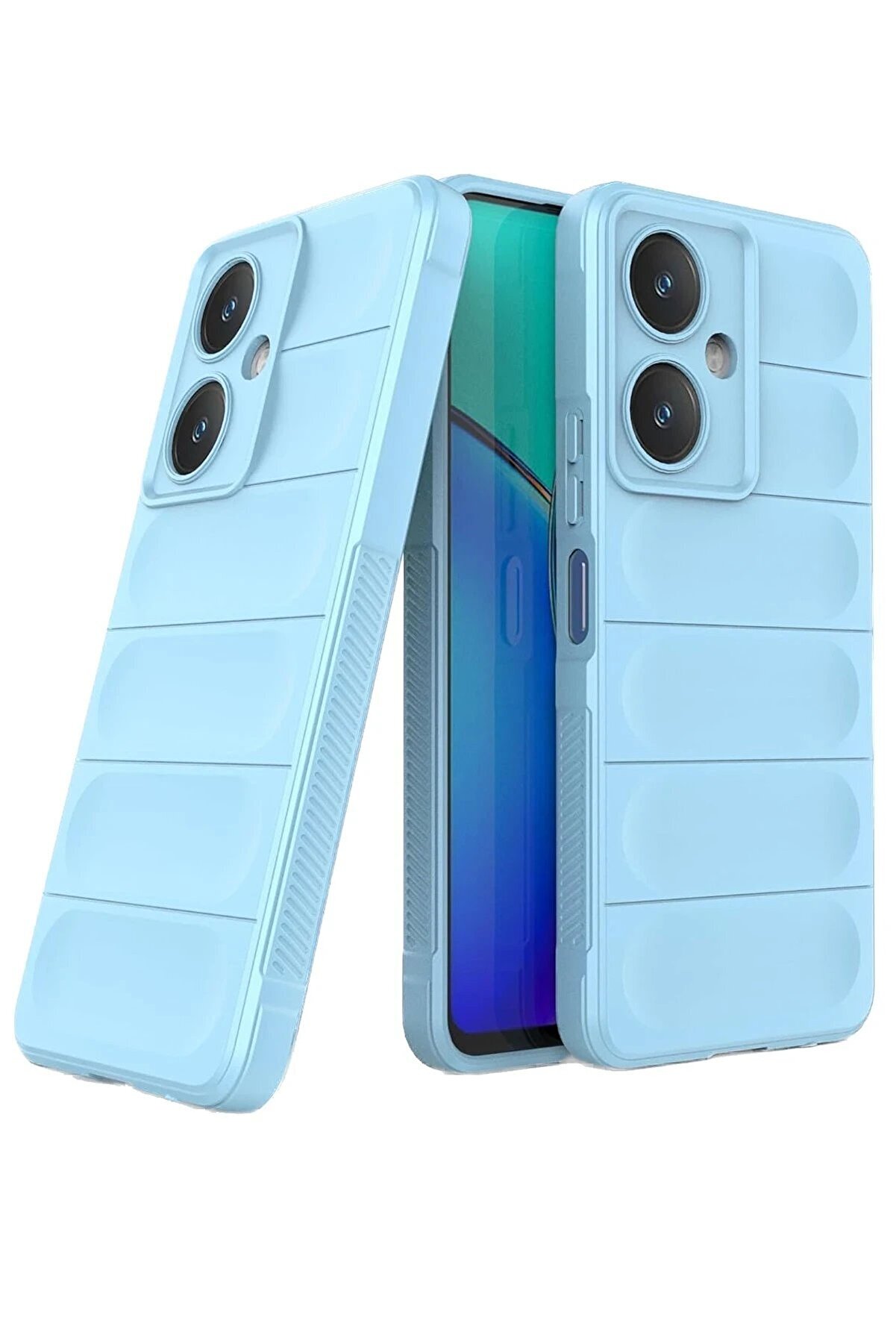 ykavm CPT16 Vivo Y27 Uyumlu Kılıf Optimum Silikon - Sky Blue