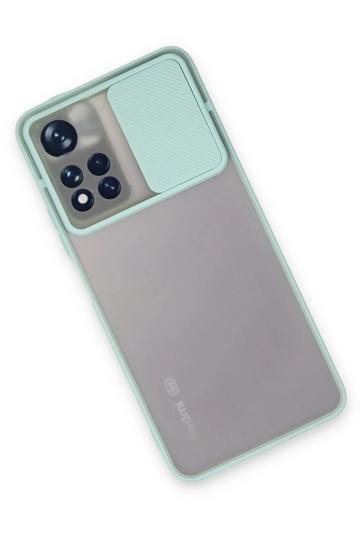 Xi̇aomi̇ Redmi̇ Note 11T Kılıf Palm Buzlu Kamera S&uuml;rg&uuml;l&uuml; Si̇li̇kon - Turkuaz - Dropx8401-5621
