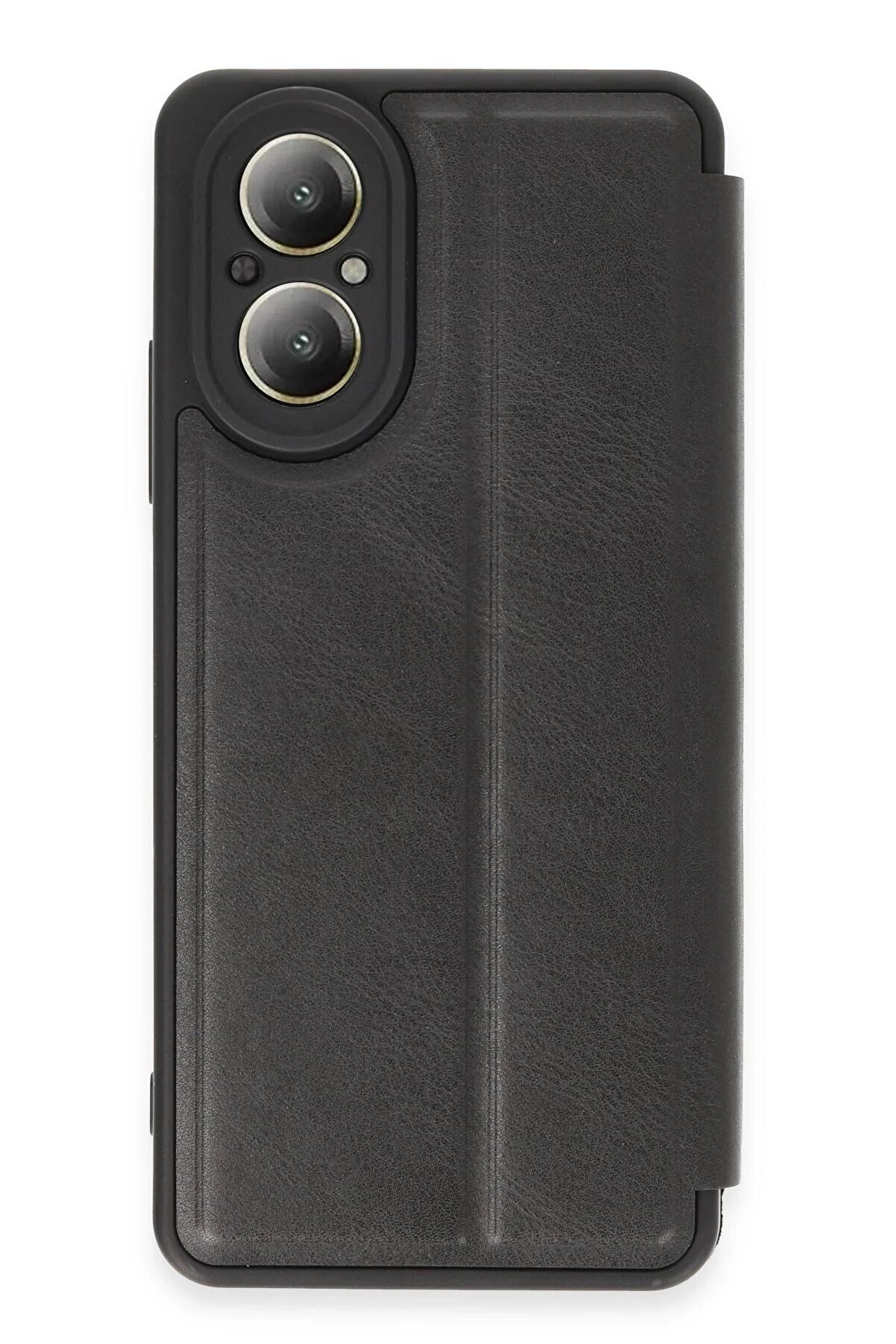 CepteToptan Realme 12 Lite Kılıf Flip Cover - Siyah - DROPX7025-8127