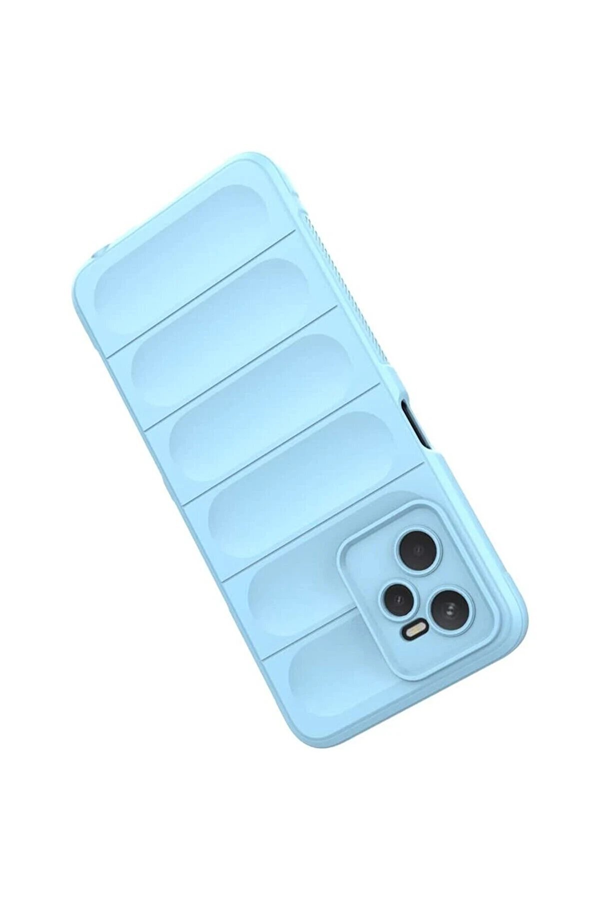 Realme C35 Kılıf Opti̇mum Si̇li̇kon - Sky Blue - Dropx4369-9956