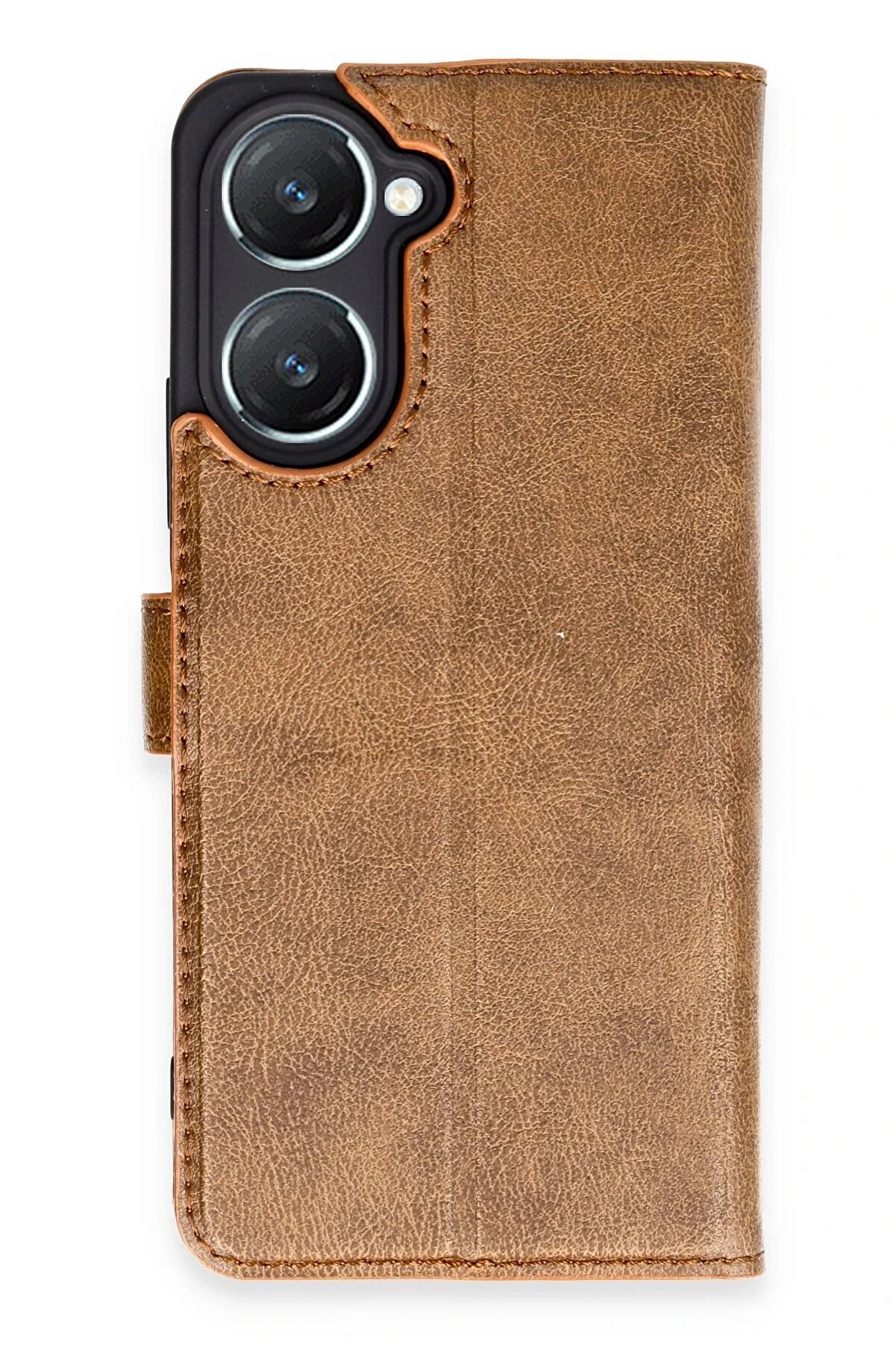 CepteToptan Vivo Y18 Kılıf Trend S Plus Kapaklı Kılıf - Taba - vb9795-3525