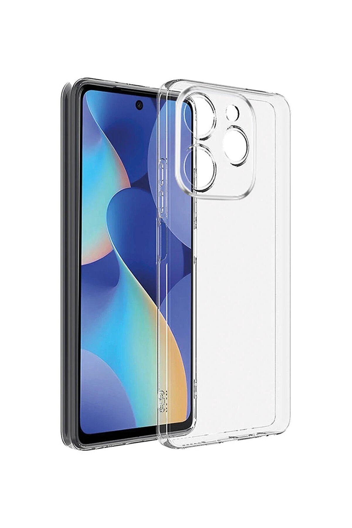 CepteToptan General Mobile Era 30 Kılıf L&uuml;x Şeffaf Silikon - DROPX4318-1211