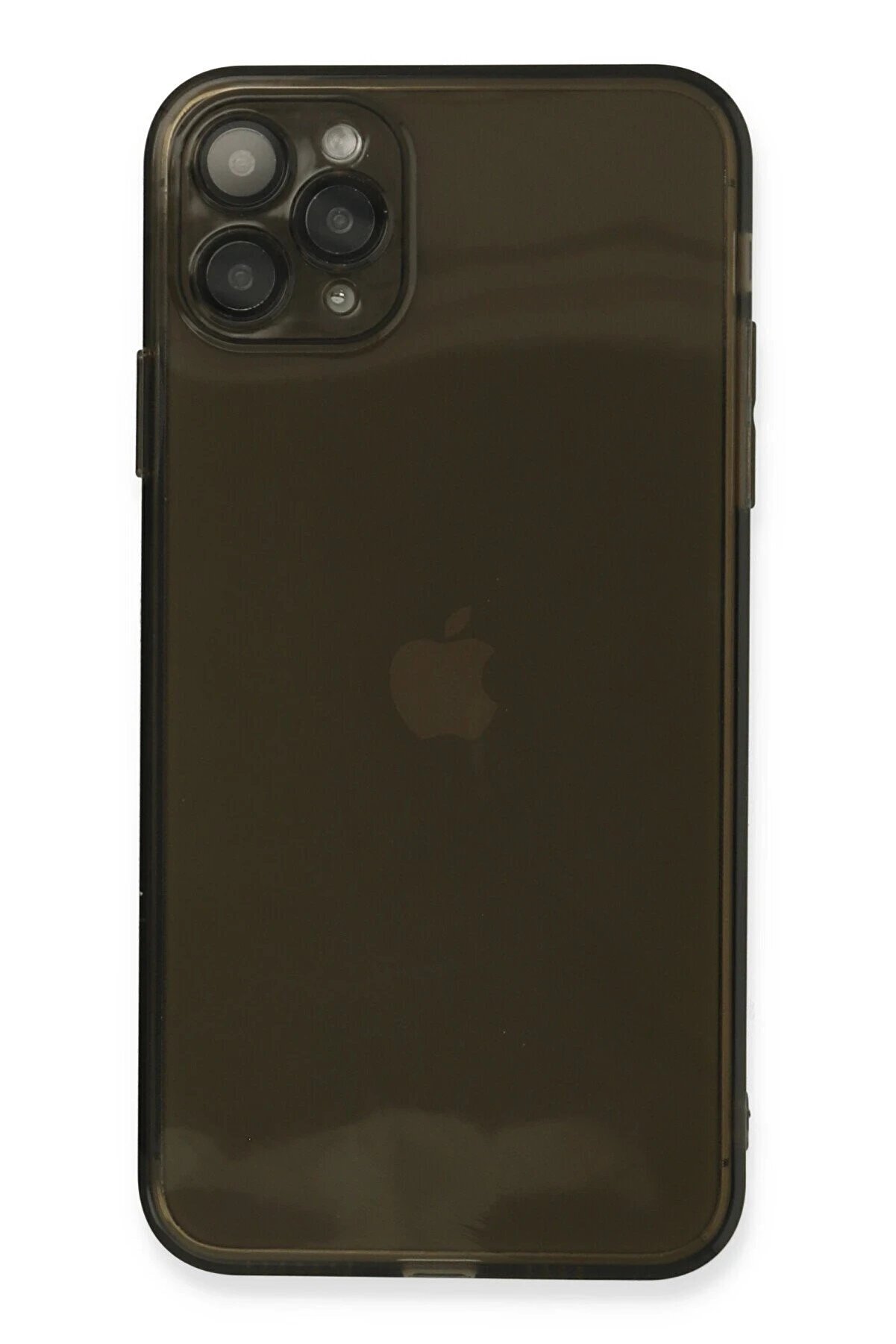 CepteToptan iPhone 11 Pro Max Kılıf Fly Lens Silikon - Siyah - DROPX8934-5057
