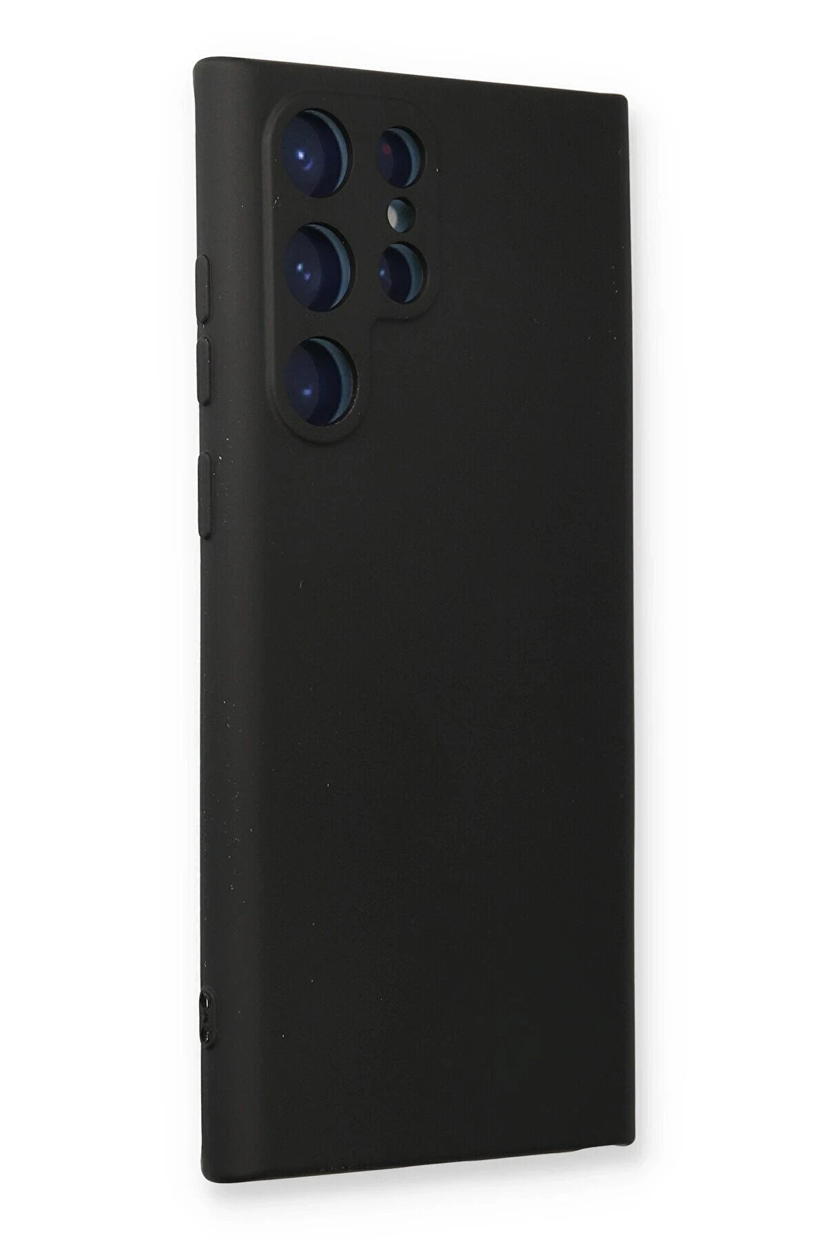 Samsung Galaxy S22 Ultra Kılıf Nano İ&ccedil;i̇ Kadi̇fe Si̇li̇kon - Si̇yah - Dropx8003-1777