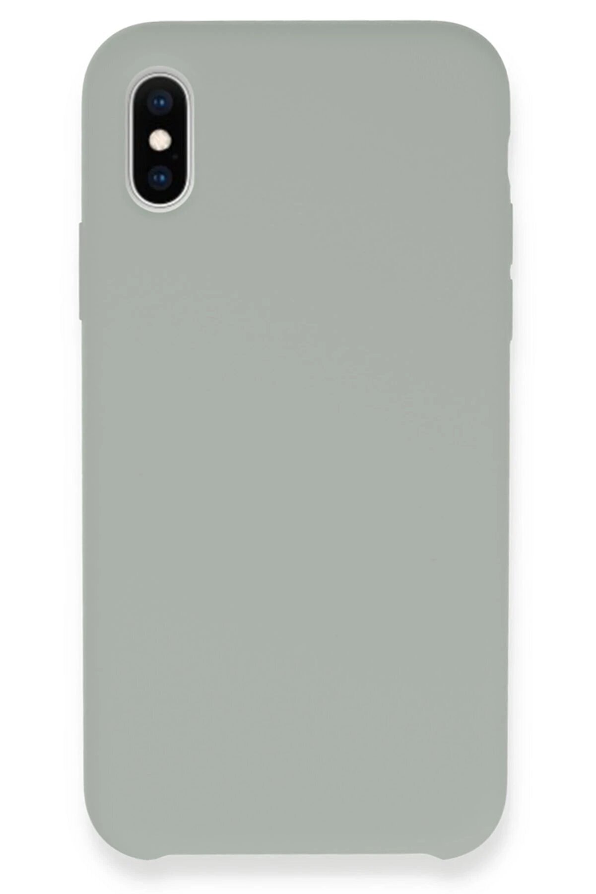 CepteToptan iPhone XS Kılıf Lansman Legant Silikon - A&ccedil;ık Gri - DROPX6952-9274