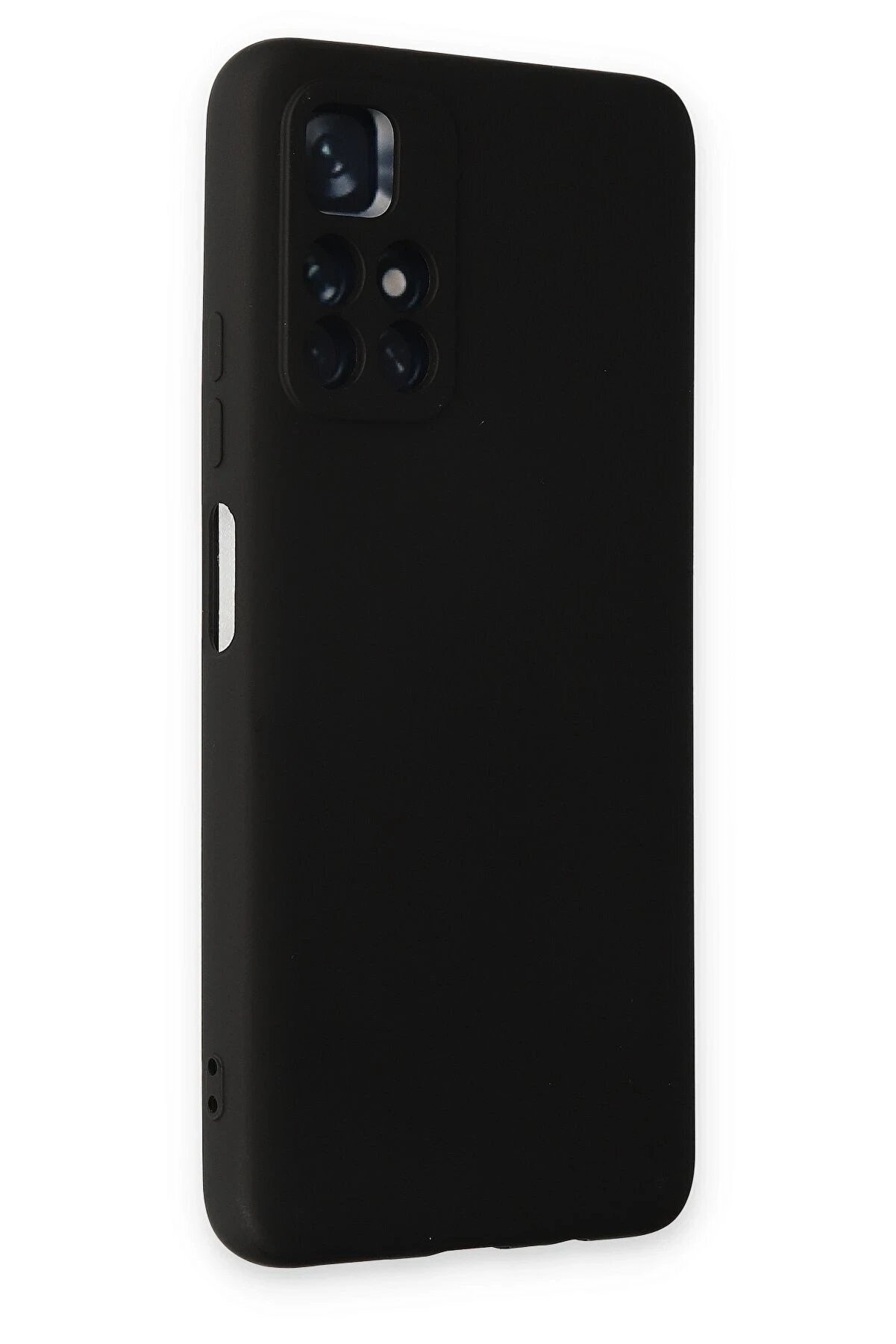 Xi̇aomi̇ Redmi̇ Note 11T Kılıf Nano İçi̇ Kadi̇fe Si̇li̇kon - Si̇yah - Dropx5813-8599