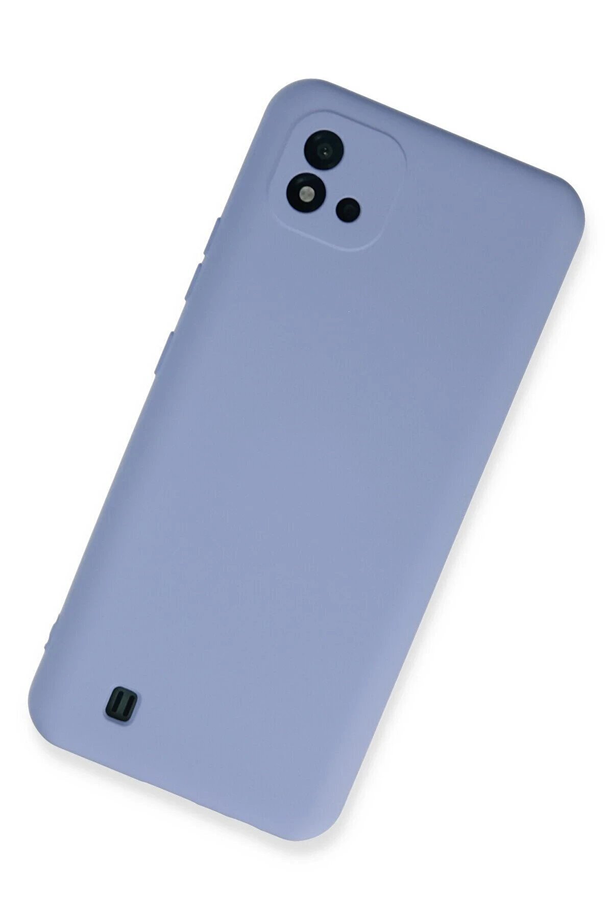 Realme C11 2021 Kılıf Nano İ&ccedil;i̇ Kadi̇fe Si̇li̇kon - Li̇la - Dropx3824-6708