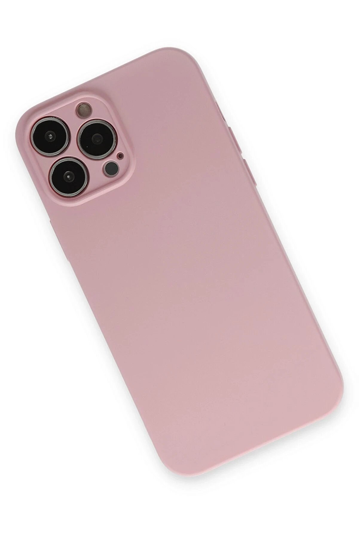 İphone 13 Pro Kılıf Nano İçi̇ Kadi̇fe Si̇li̇kon - Pembe - Dropx9505-6508