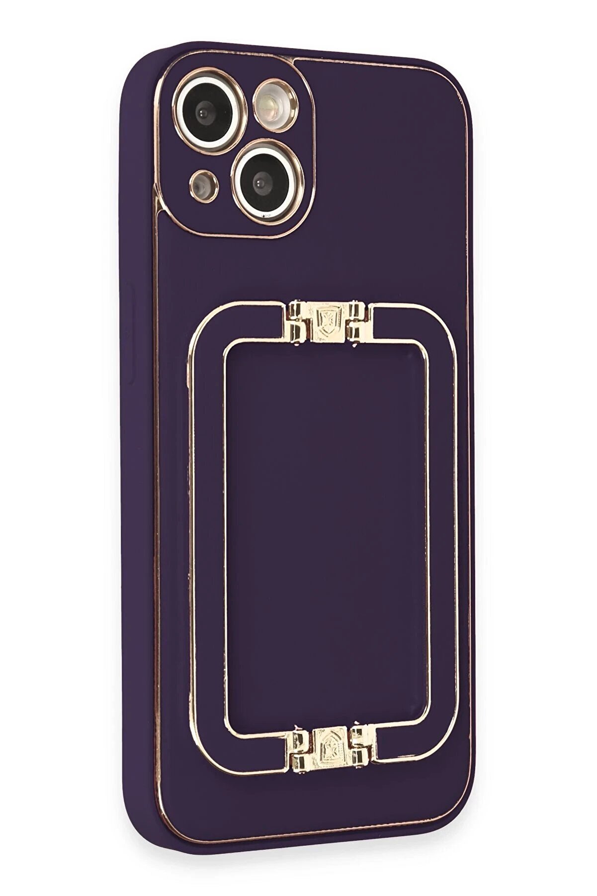 İphone 14 Kılıf Coco Eli̇t Kapak - Deri̇n Mor - Dropx1029-3572