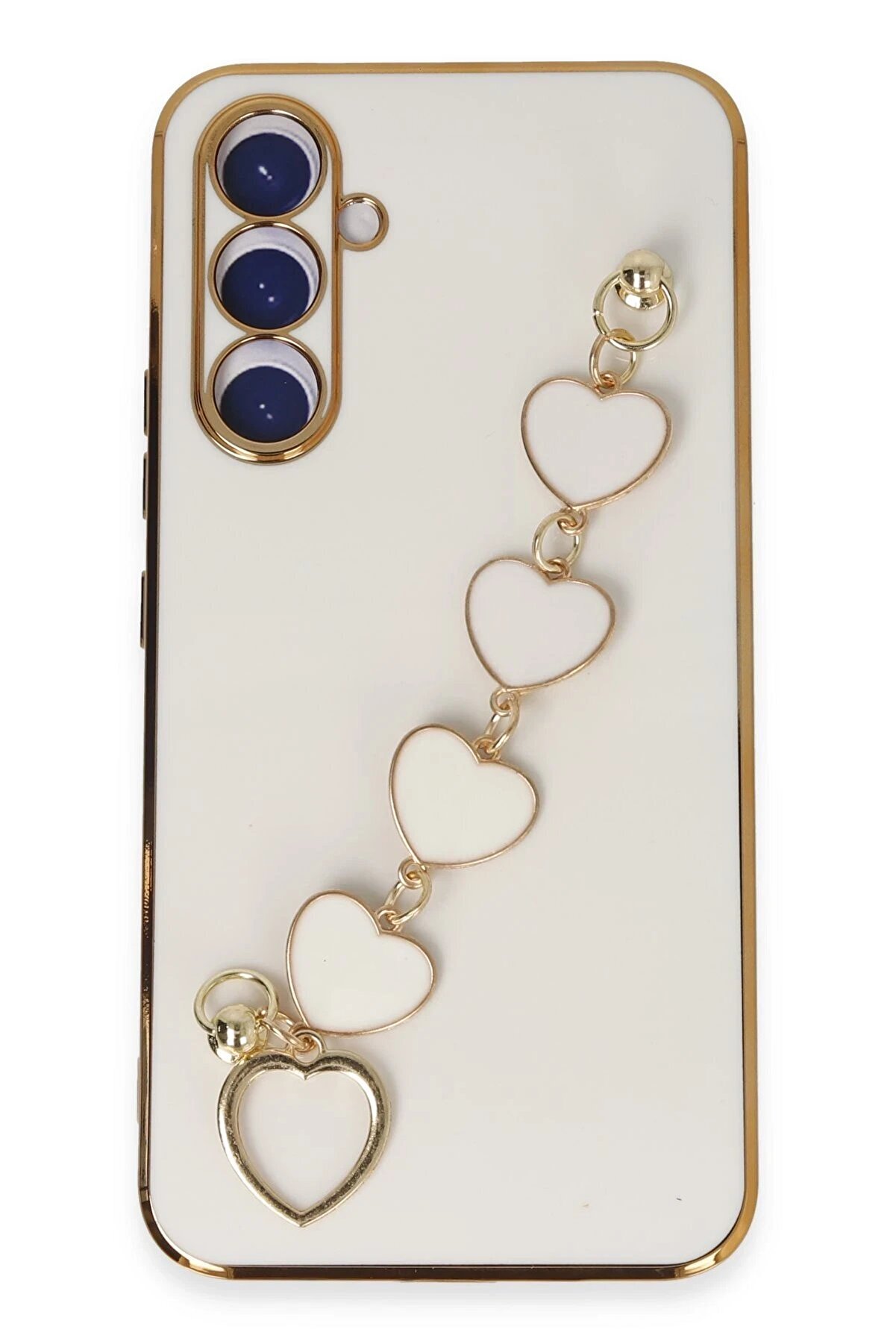 CepteToptan Samsung Galaxy A54 5G Kılıf Esila Silikon - Beyaz - DROPX5413-2793