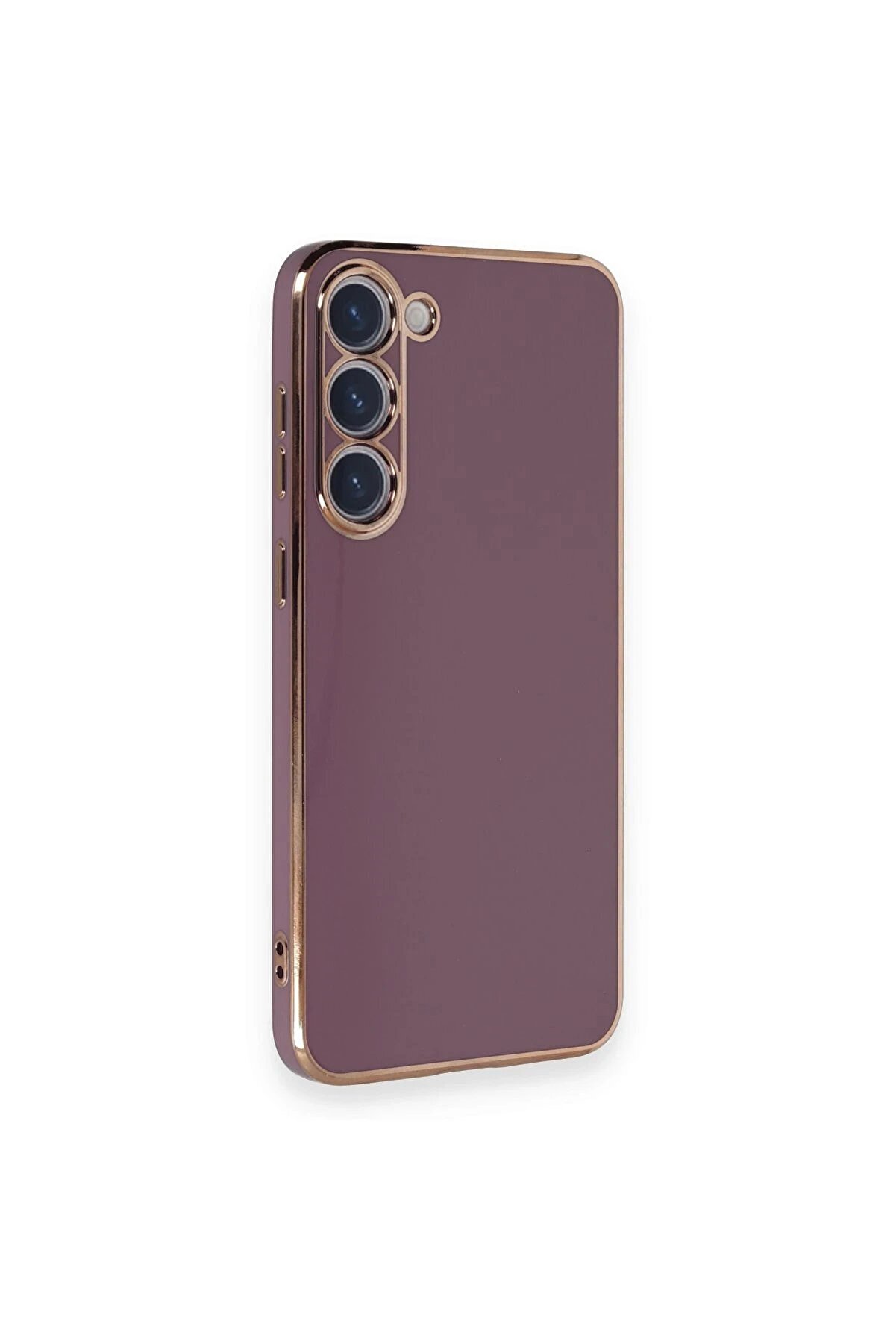 Samsung Galaxy S23 Plus Kılıf Volet Si̇li̇kon - Mor - Dropx1869-9703