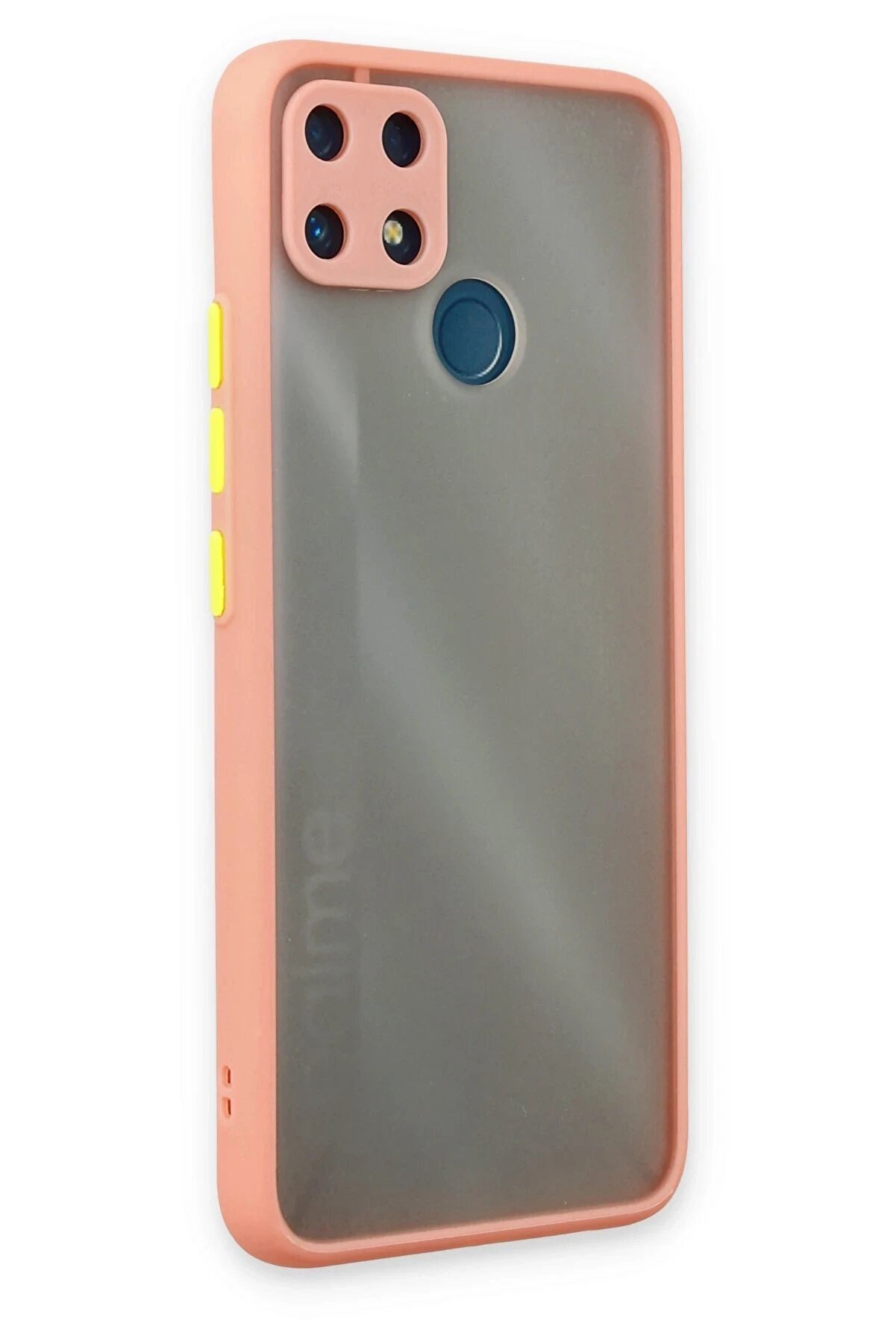 Realme C25 Kılıf Montreal Si̇li̇kon Kapak - Pembe - Dropx3454-8192