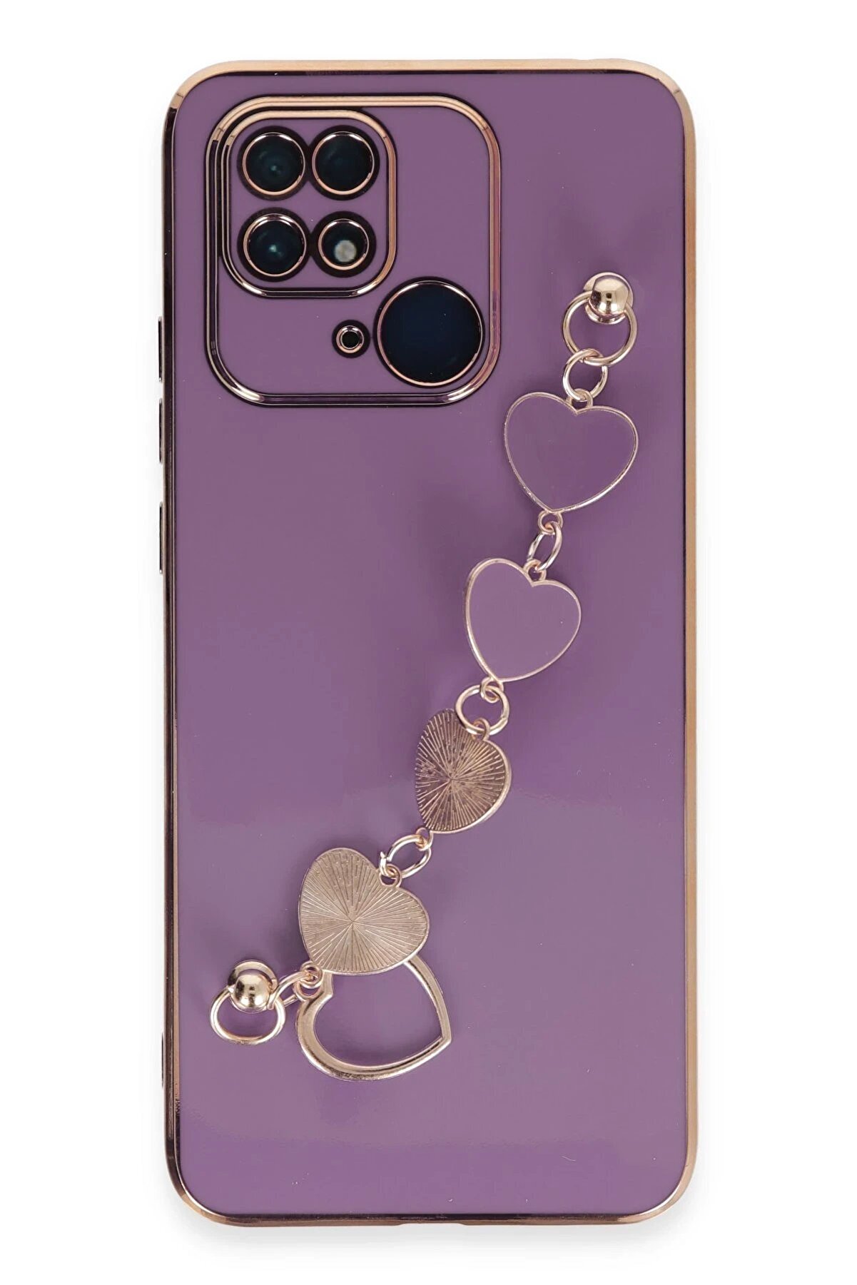 CepteToptan Xiaomi Redmi 10C Kılıf Esila Silikon - Mor - DROPX6375-4594