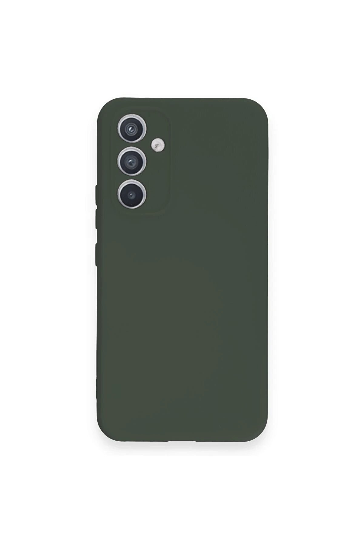 CepteToptan Samsung Galaxy A54 5G Kılıf Nano içi Kadife Silikon - Koyu Yeşil - DROPX7292-8298