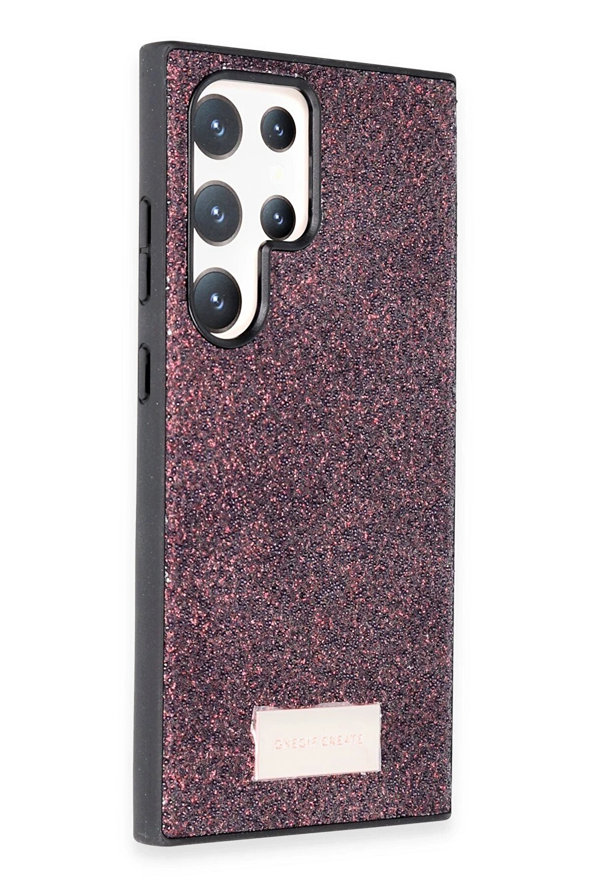 Samsung Galaxy S23 Ultra Bri̇ght Si̇mli̇ Kapak - Deri̇n Mor - Dropx2829-4864