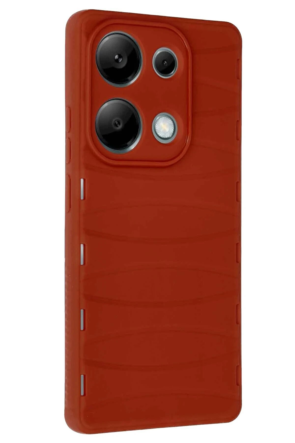 Xi̇aomi̇ Redmi̇ Note 13 Pro 4G Kılıf Bi̇bercas Si̇li̇kon Kapak - Kırmızı - Dropx4101-3409